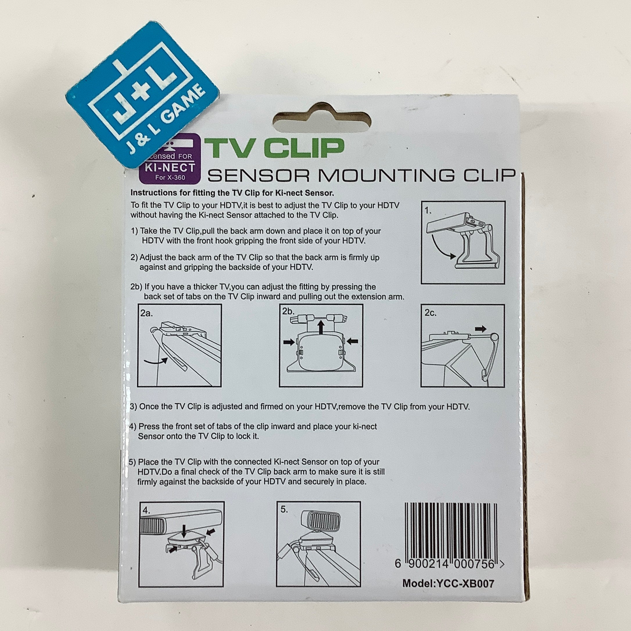 Xbox 360 Kinect Sensor Mounting Clip TV Mounting Clip (Black) - Xbox 360 ACCESSORIES JINHEZO