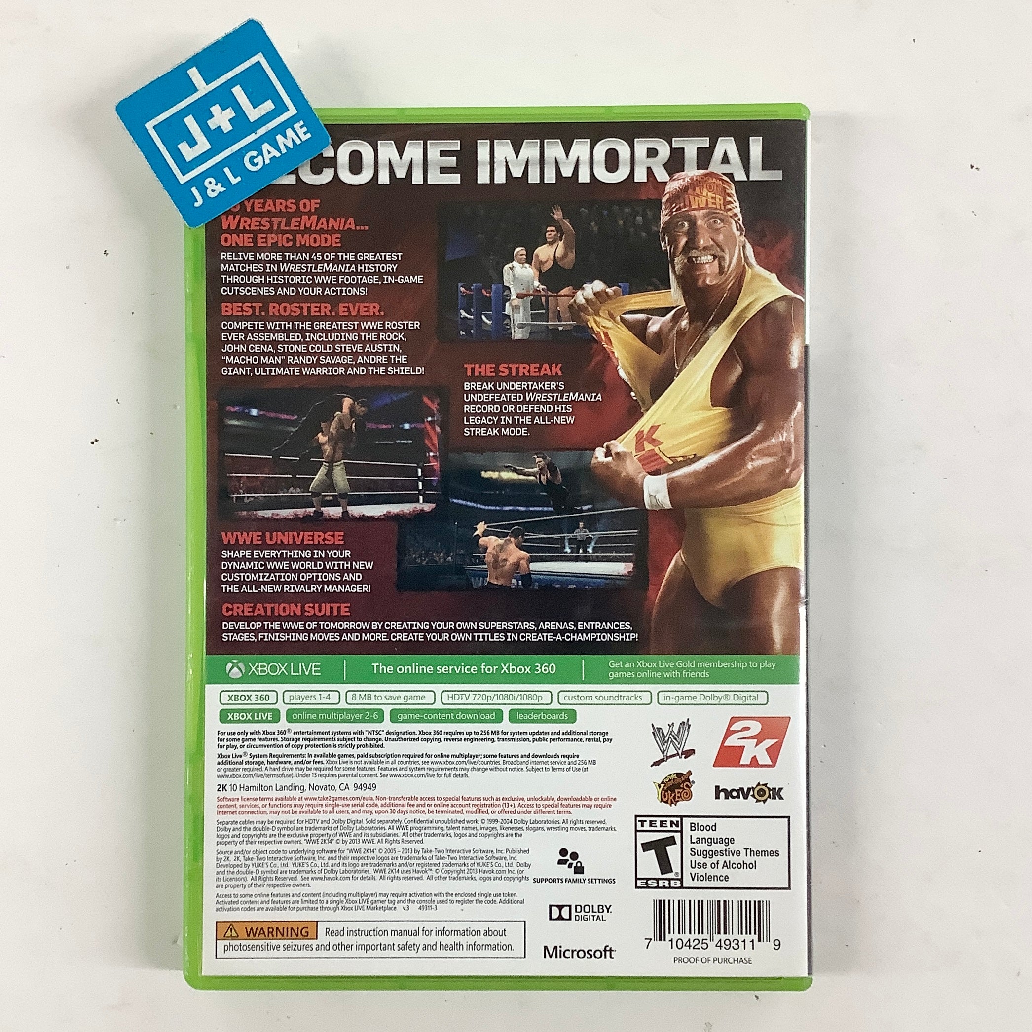 WWE 2K14 - Xbox 360 [Pre-Owned] Video Games 2K Games