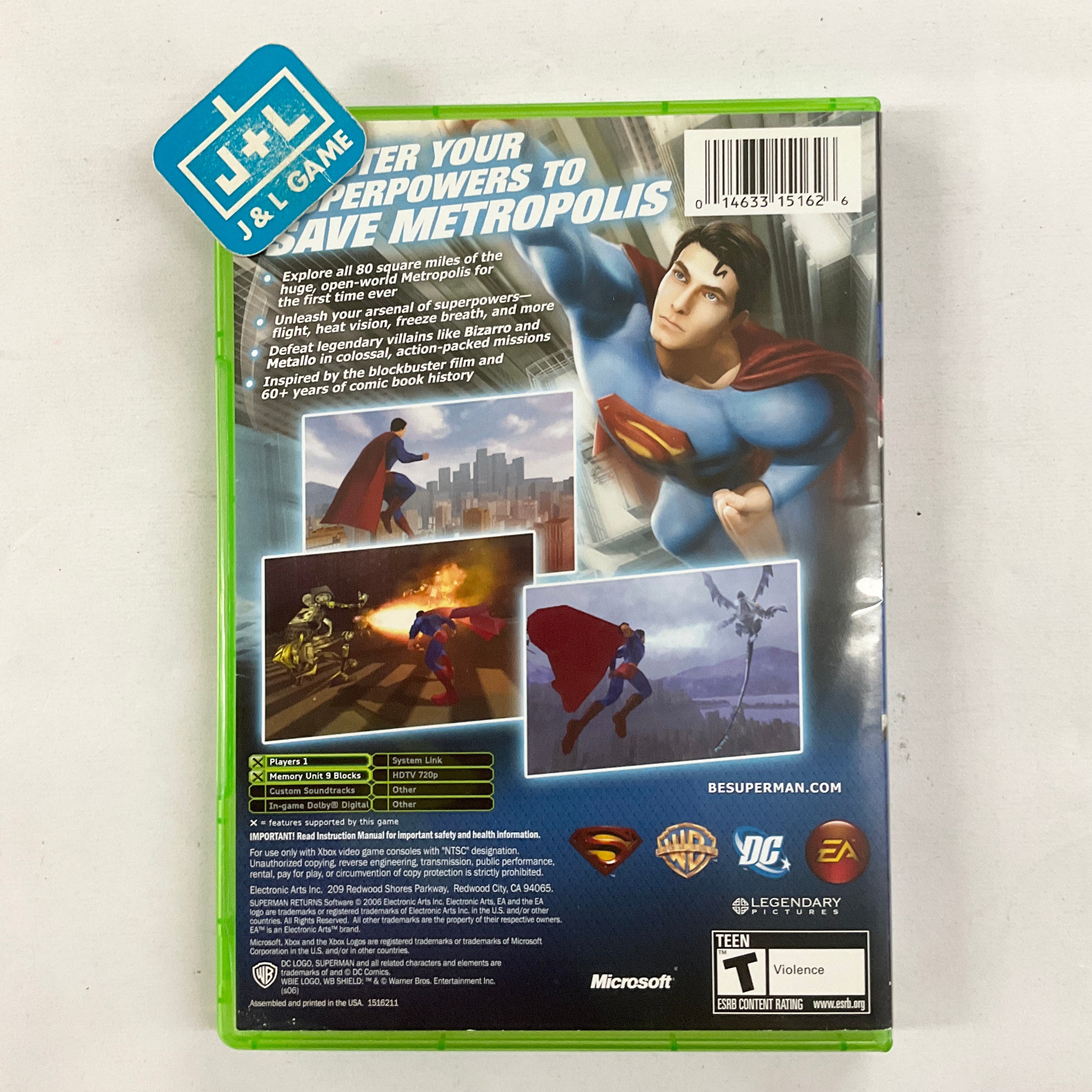 Superman Returns - (XB) Xbox [Pre-Owned] Video Games EA Games   