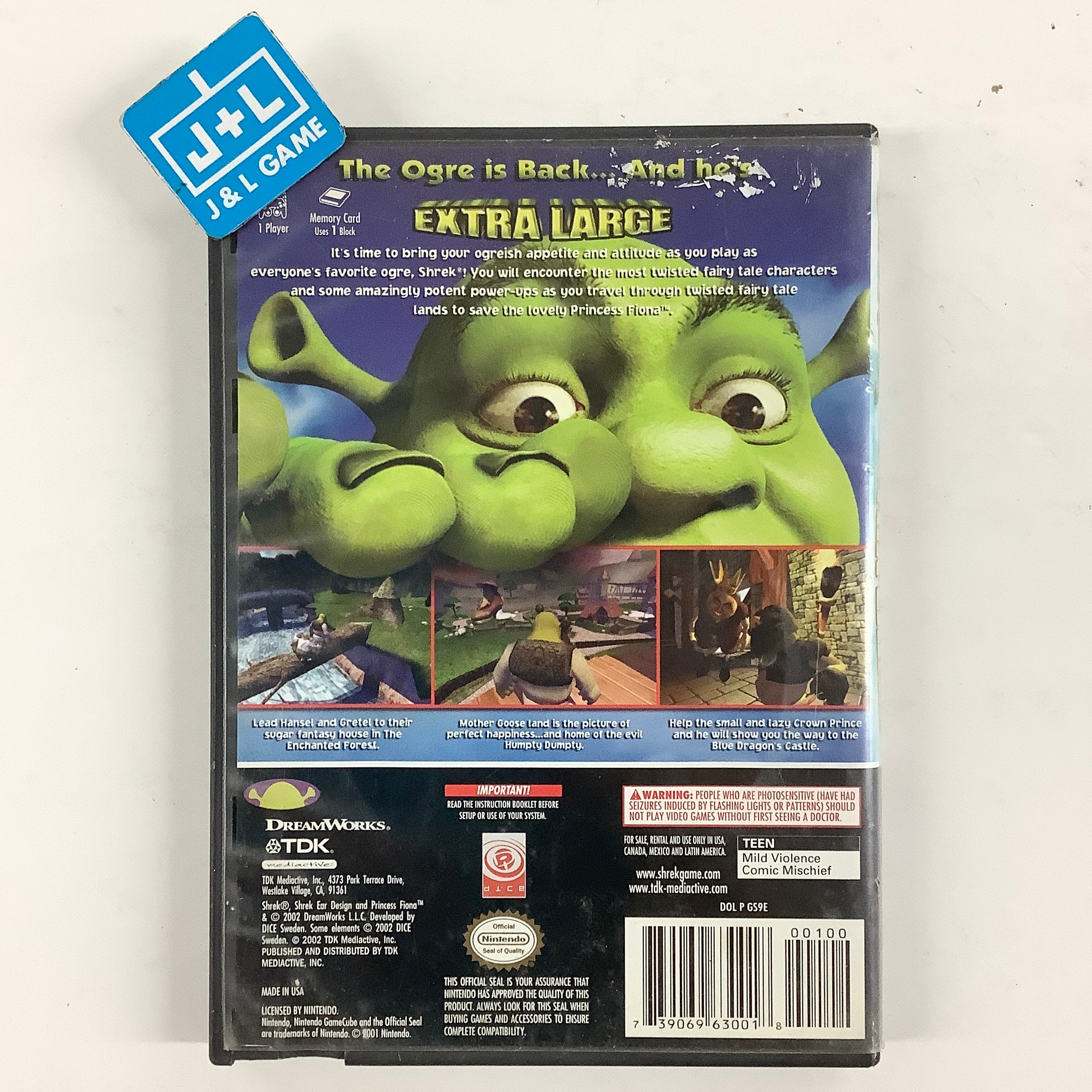 Shrek Extra Large - (GC) GameCube [Pre-Owned] Video Games TDK Mediactive