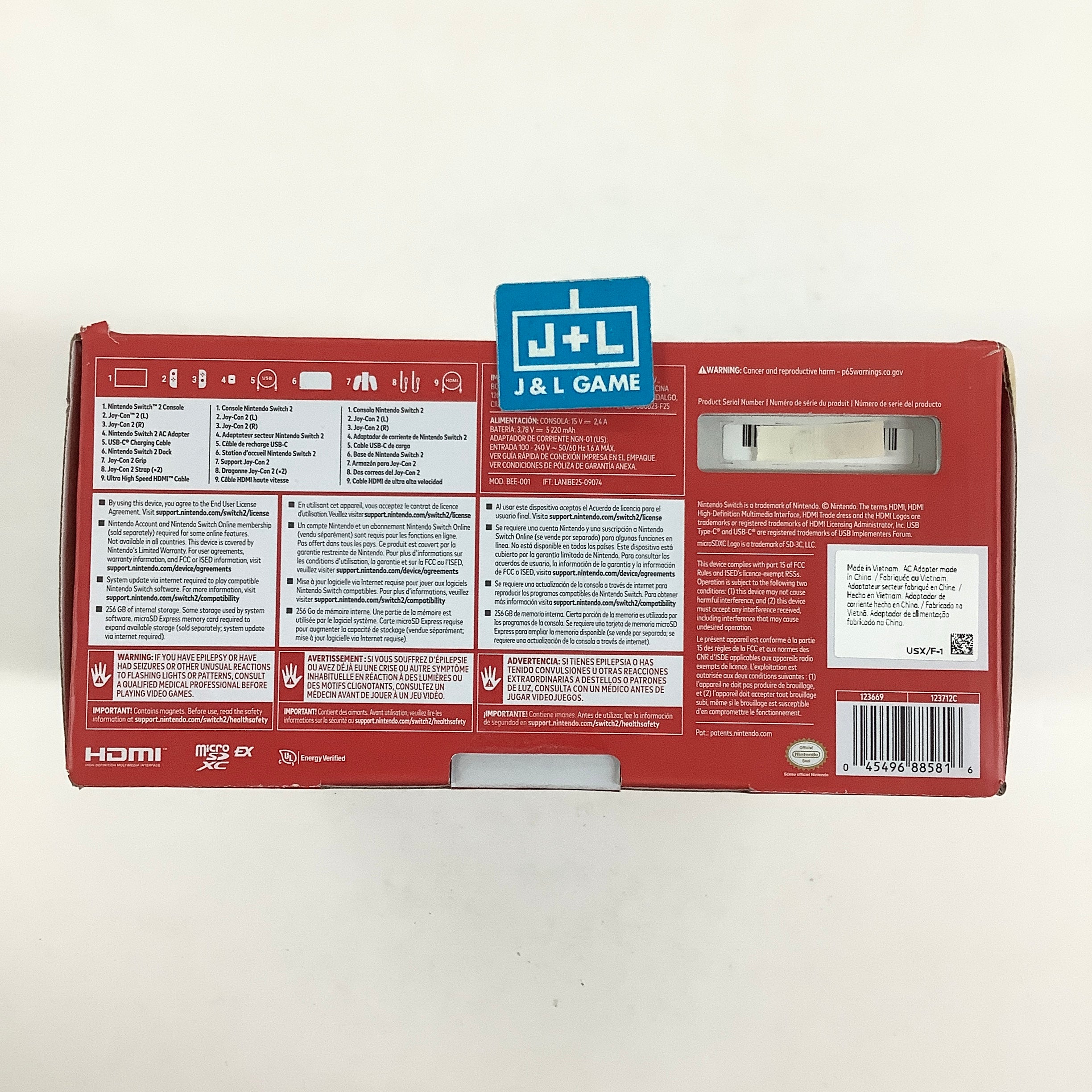 Nintendo Switch 2 (Light Blue/Light Red) - (NS2) Nintendo Switch 2 Consoles Nintendo