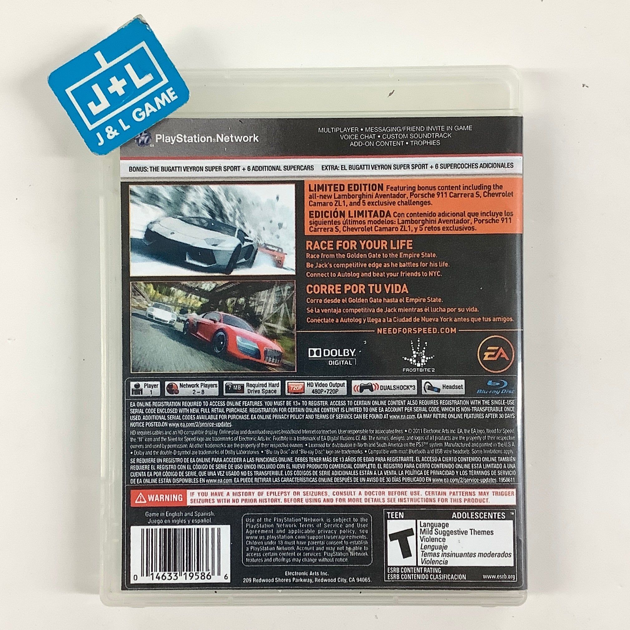 Need for Speed: The Run - (PS3) Playstation 3 [Pre-Owned] Video Games Electronic Arts