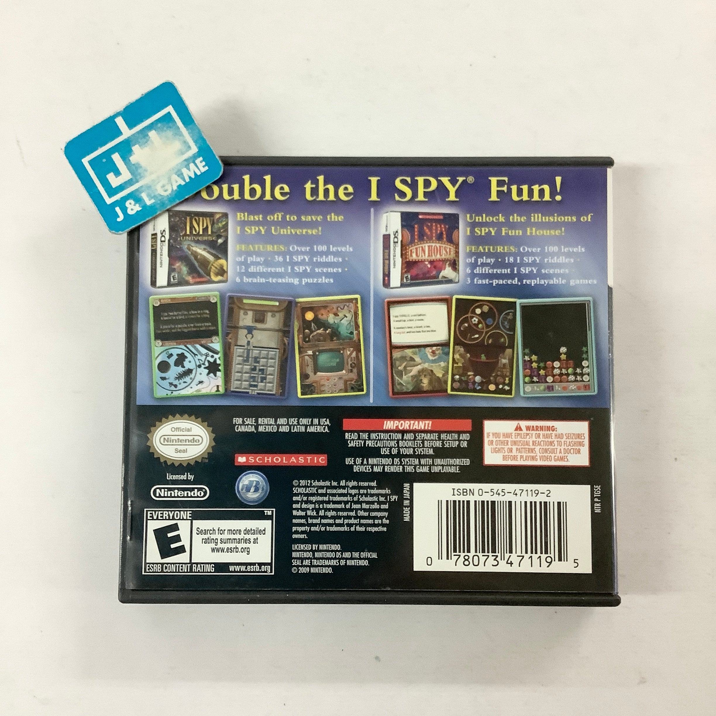 I Spy: Game Pack - I Spy Universe / I Spy Fun House - (NDS) Nintendo DS [Pre-Owned]