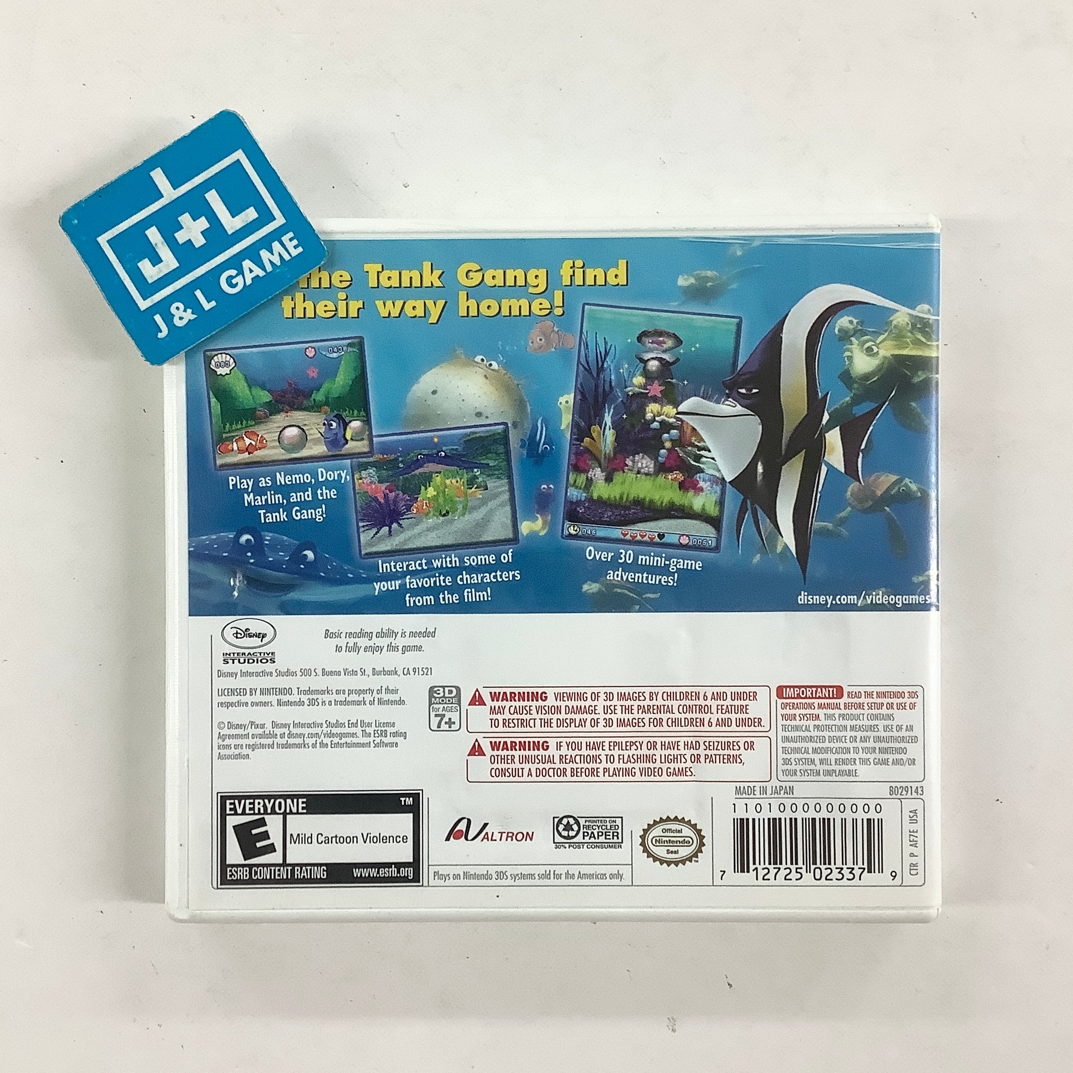 Disney/Pixar Finding Nemo: Escape to the Big Blue (Special Edition) - Nintendo 3DS [Pre-Owned] Video Games Disney Interactive Studios