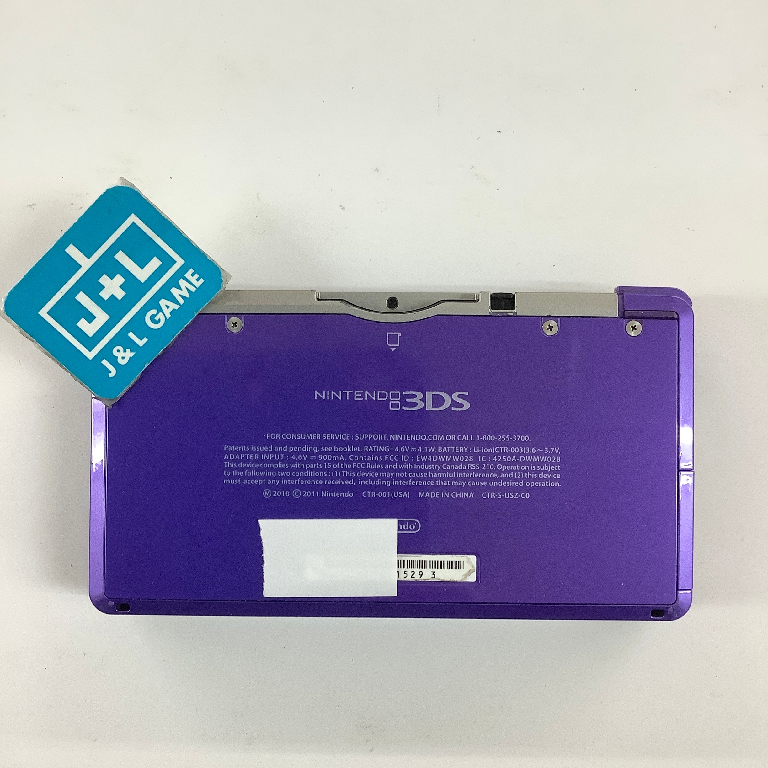 Nintendo 3DS Console (Midnight Purple) - Nintendo 3DS [Pre-Owned] Consoles Nintendo