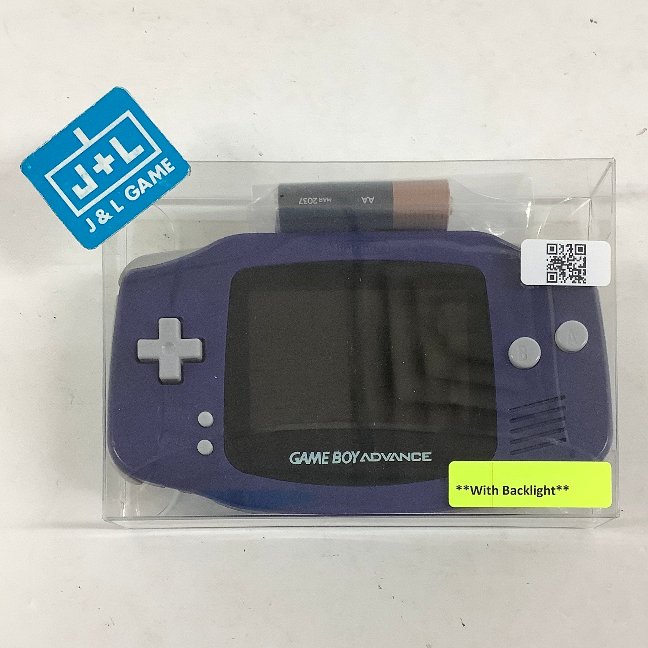 Nintendo Game Boy Advance Console (Indigo With Backlight) - (GBA) Game Boy Advance [Pre-Owned] Consoles Nintendo