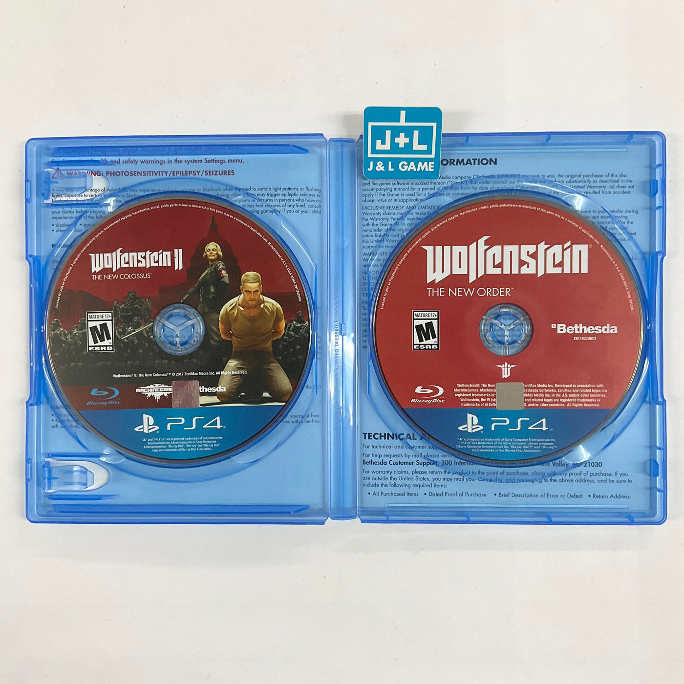Wolfenstein The Alternative History Collection (PS4) PlayStation 4 J&L Game