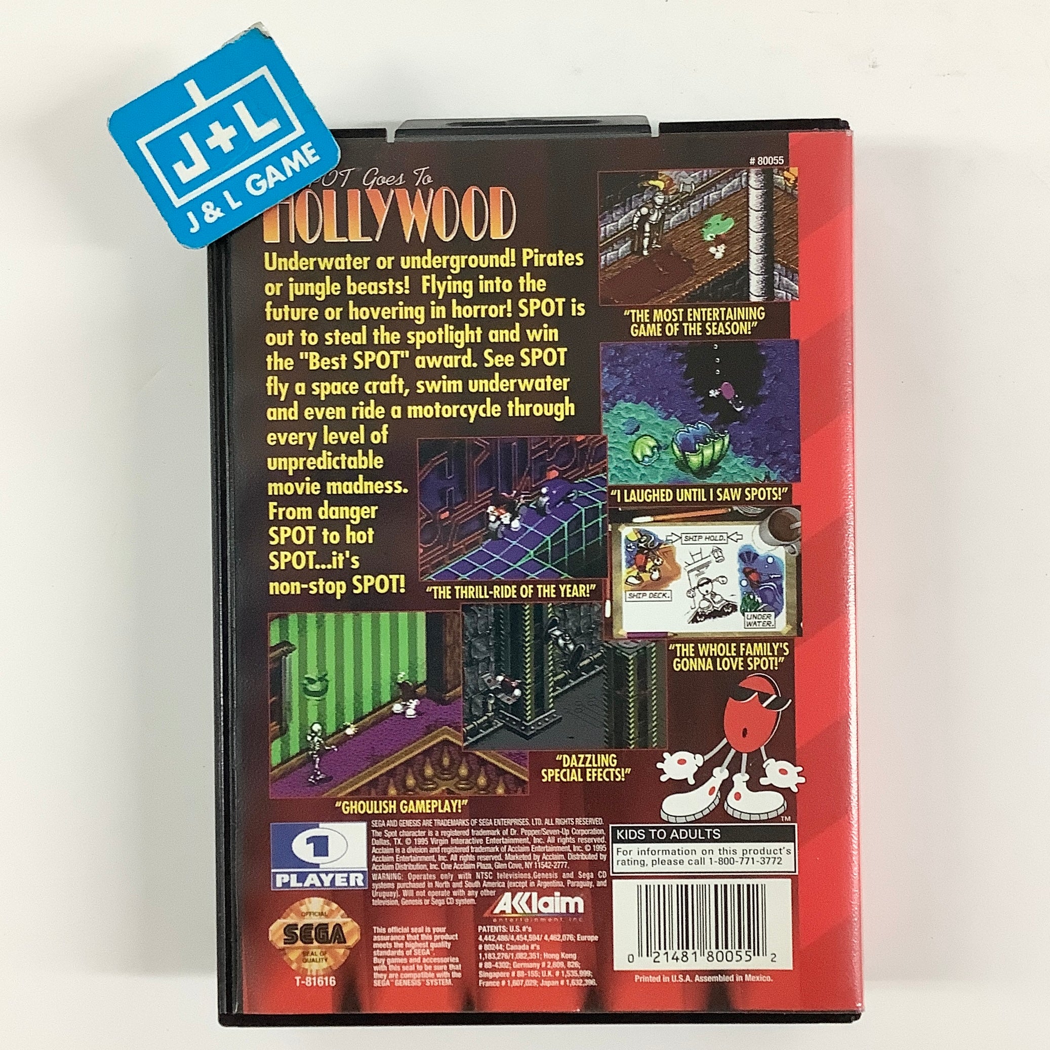Spot Goes To Hollywood - (SG) SEGA Genesis [Pre-Owned] SEGA