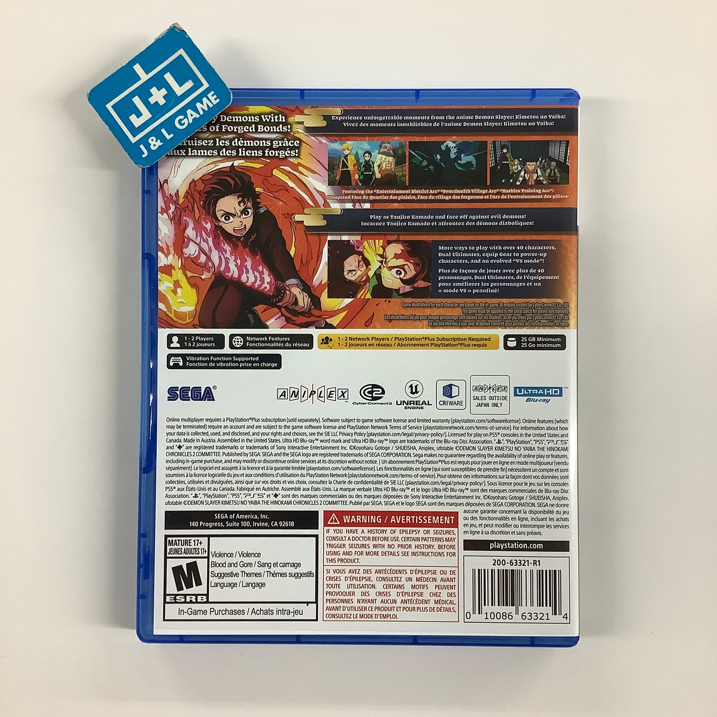 Demon Slayer: The Hinokami Chronicles 2 - (PS5) PlayStation 5 [Pre-Owned] Video Games SEGA