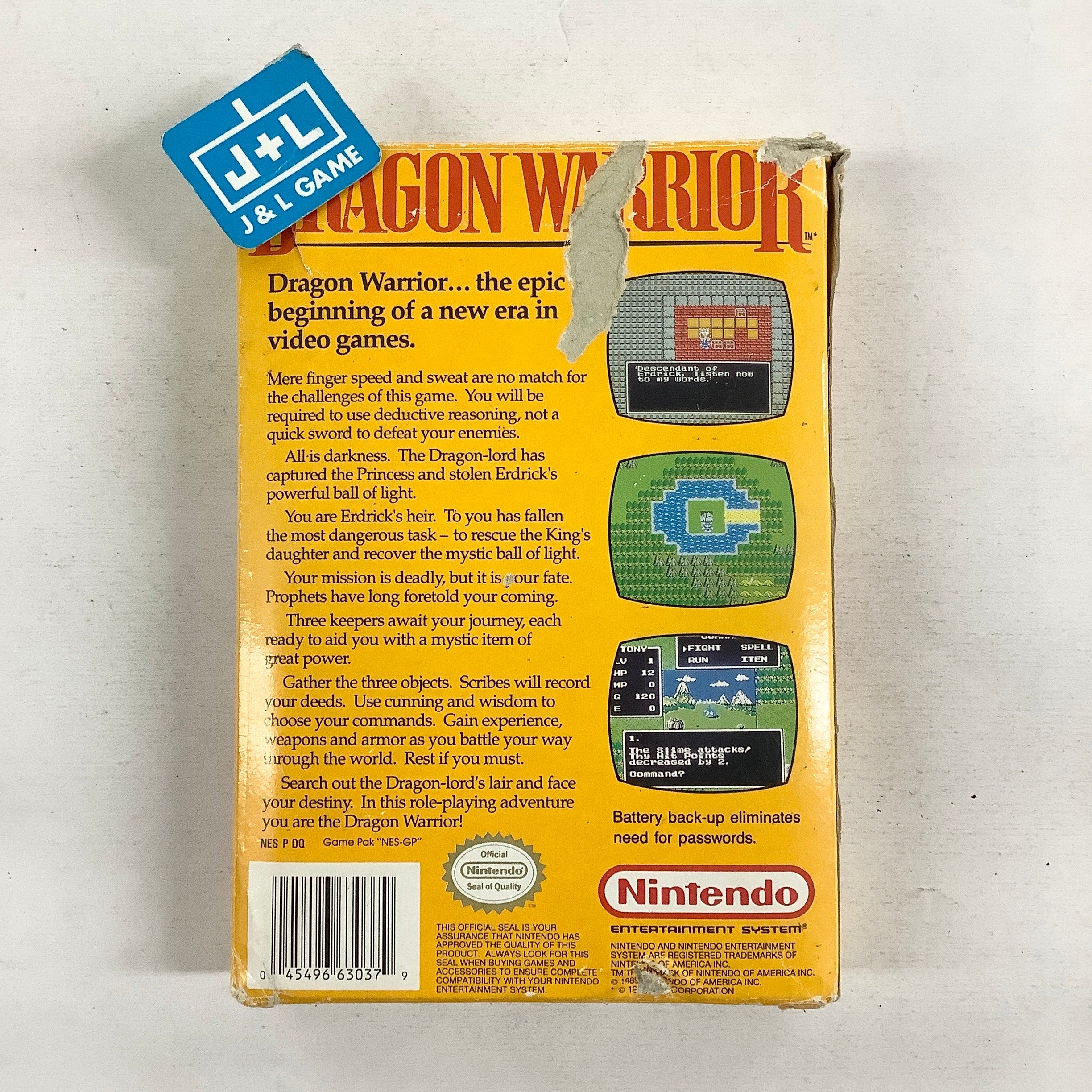 Dragon Warrior - (NES) Nintendo Entertainment System [Pre-Owned] Video Games Nintendo