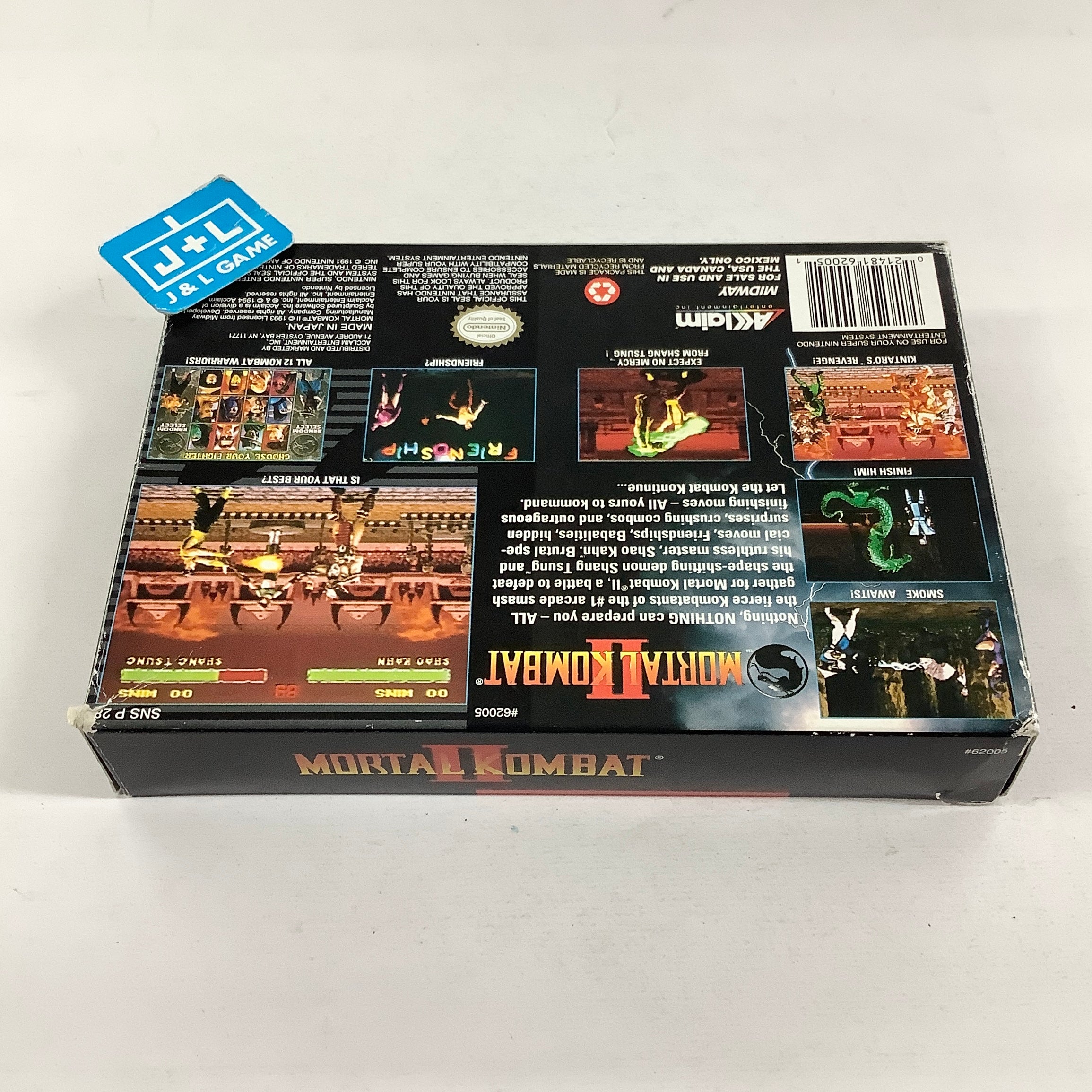 Mortal Kombat II - (SNES) Super Nintendo [Pre-Owned] Video Games Acclaim
