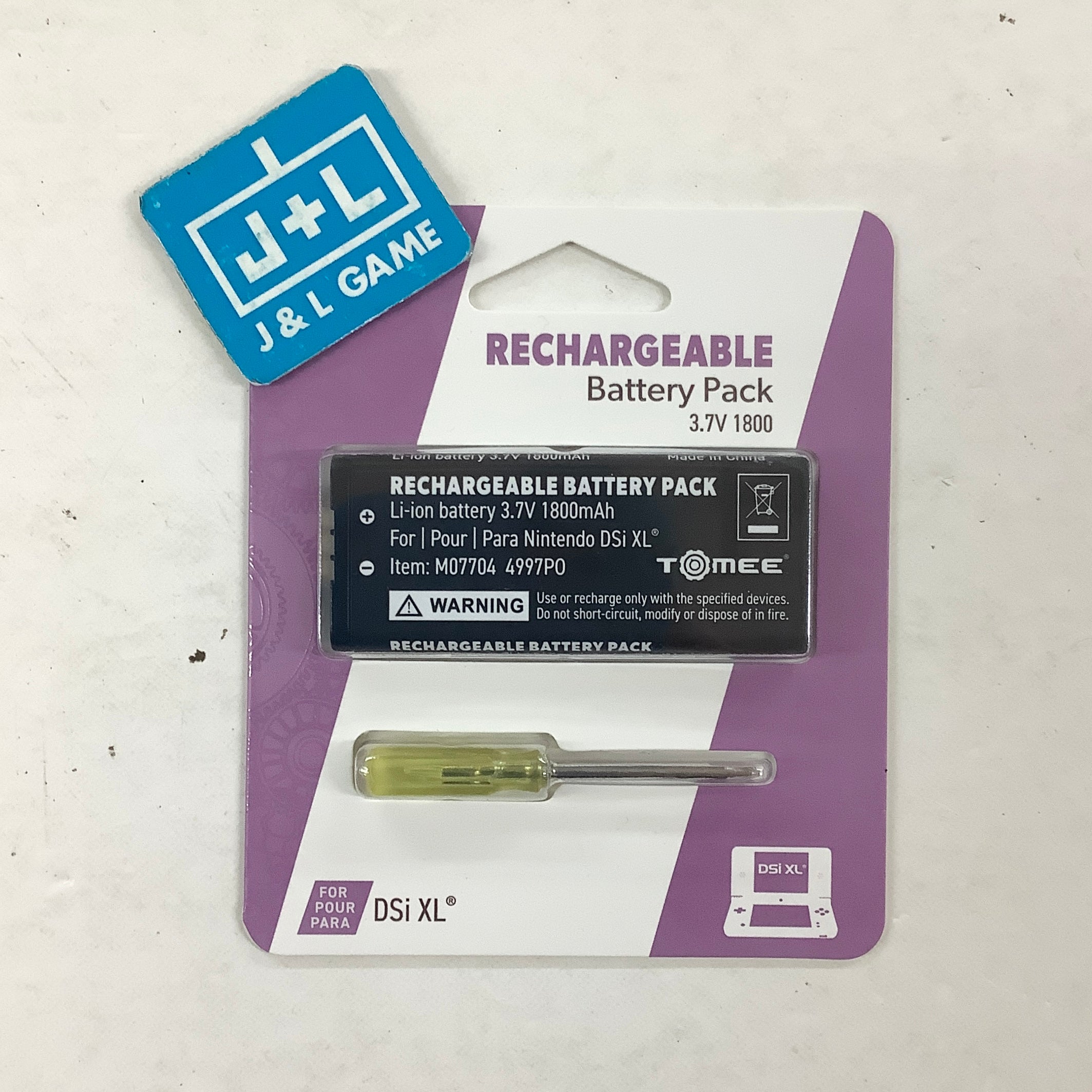 Tomee Replacement Rechargeable Battery for Nintendo DSi XL - (NDS) Nintendo DS