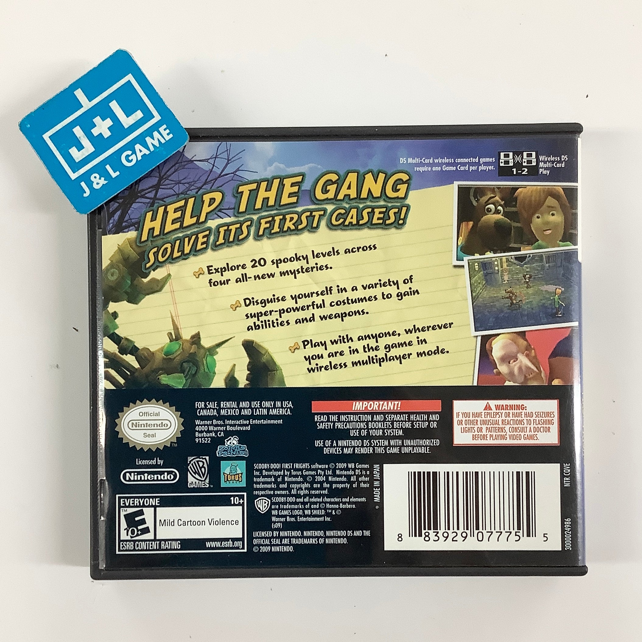 Scooby-Doo! First Frights - (NDS) Nintendo DS [Pre-Owned] Video Games Warner Bros. Interactive Entertainment