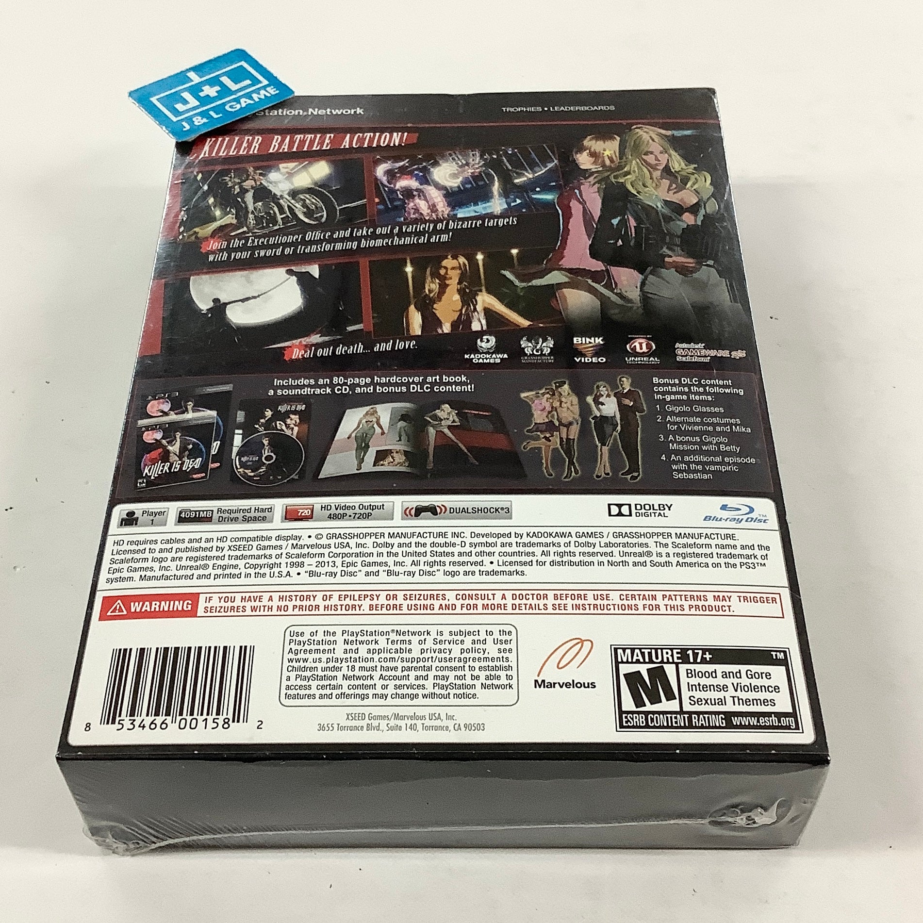 Killer Is Dead (Limited Edition) - (PS3) PlayStation 3 Video Games XSEED Games