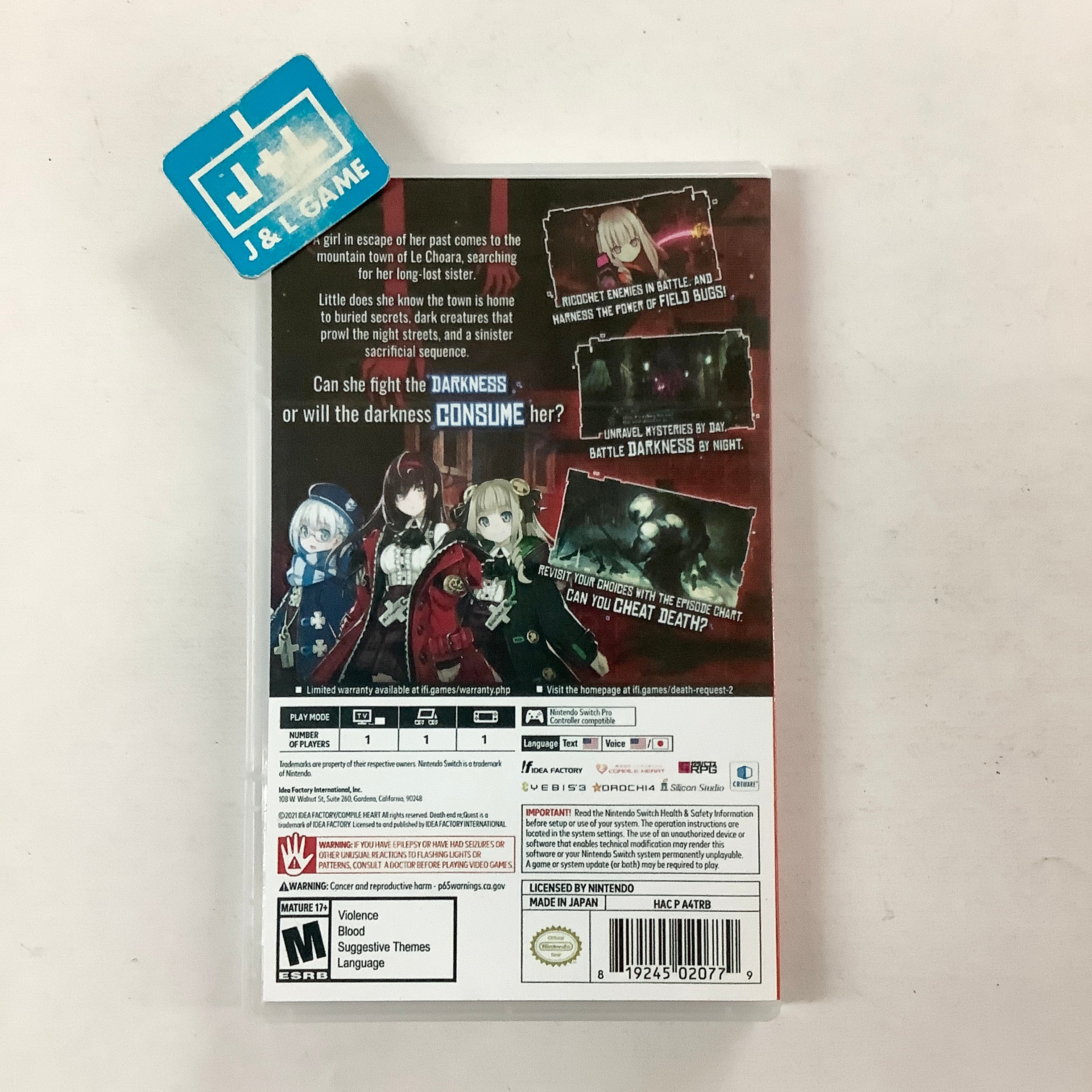Death End re;Quest 2 - (NSW) Nintendo Switch [Pre-Owned] Video Games Idea Factory International   