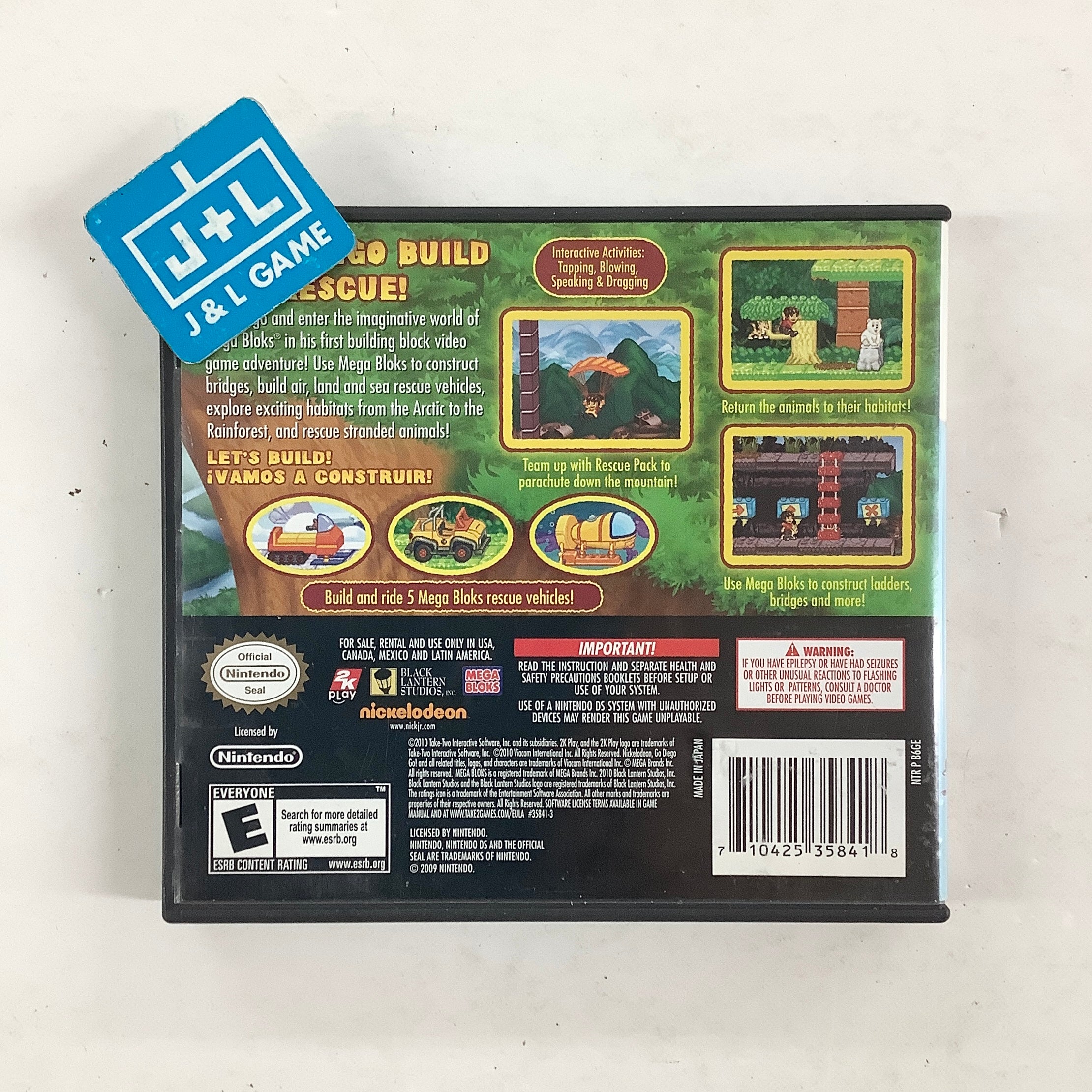 Mega Bloks: Diego's Build and Rescue - (NDS) Nintendo DS [Pre-Owned] Video Games Take-Two Interactive