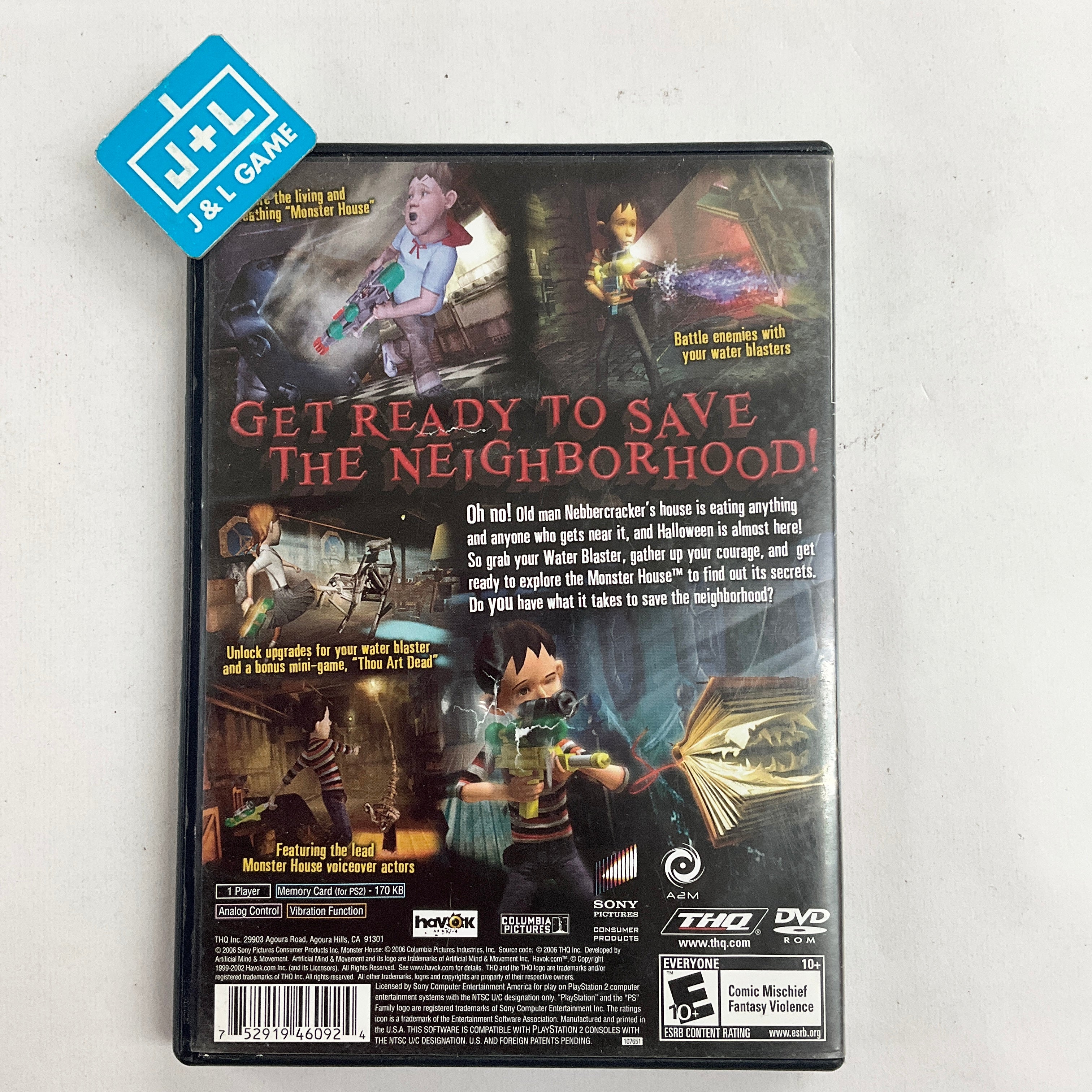 Monster House - (PS2) PlayStation 2 [Pre-Owned] Video Games THQ