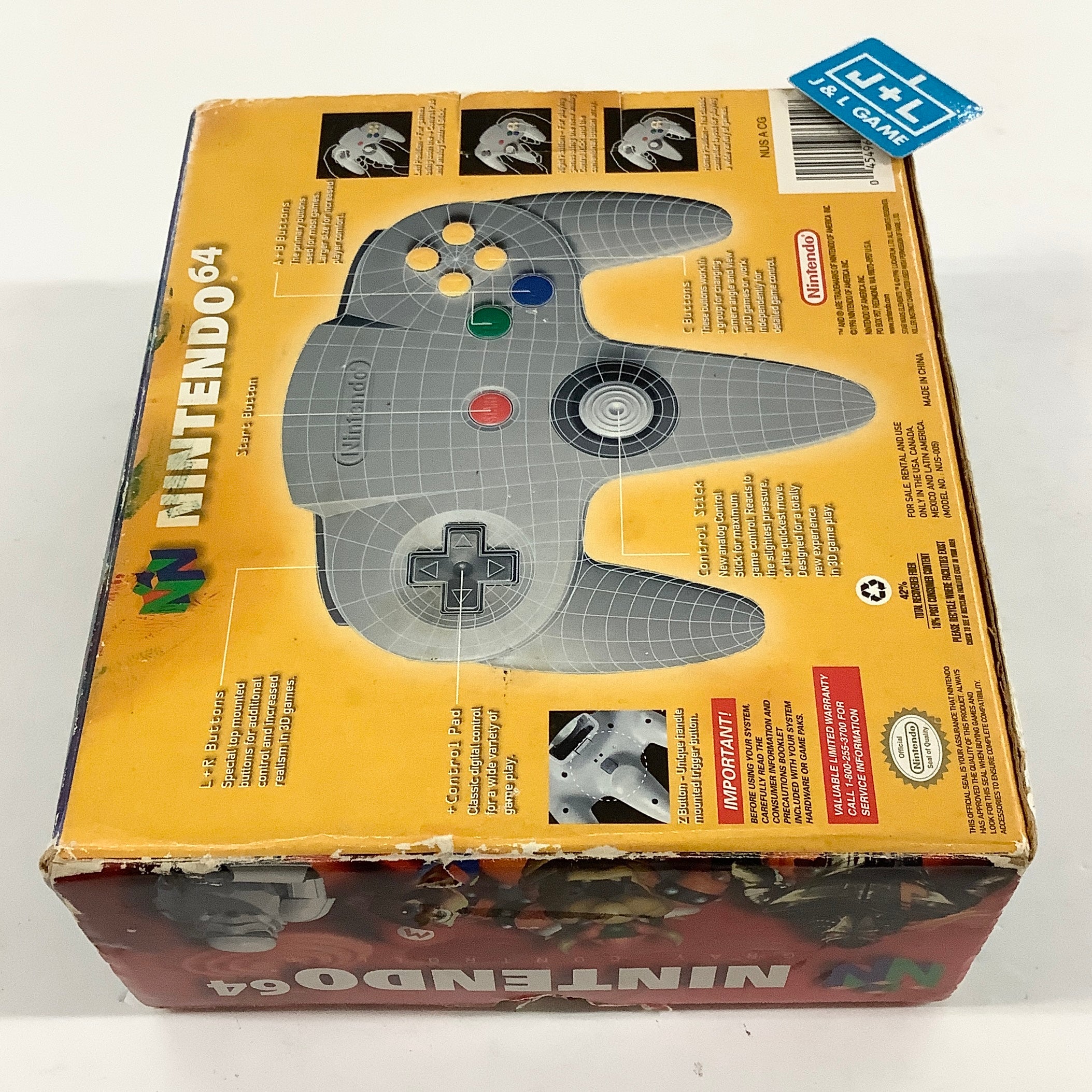Nintendo 64 Controller (Gray) - (N64) Nintendo 64 [Pre-Owned] Accessories Nintendo