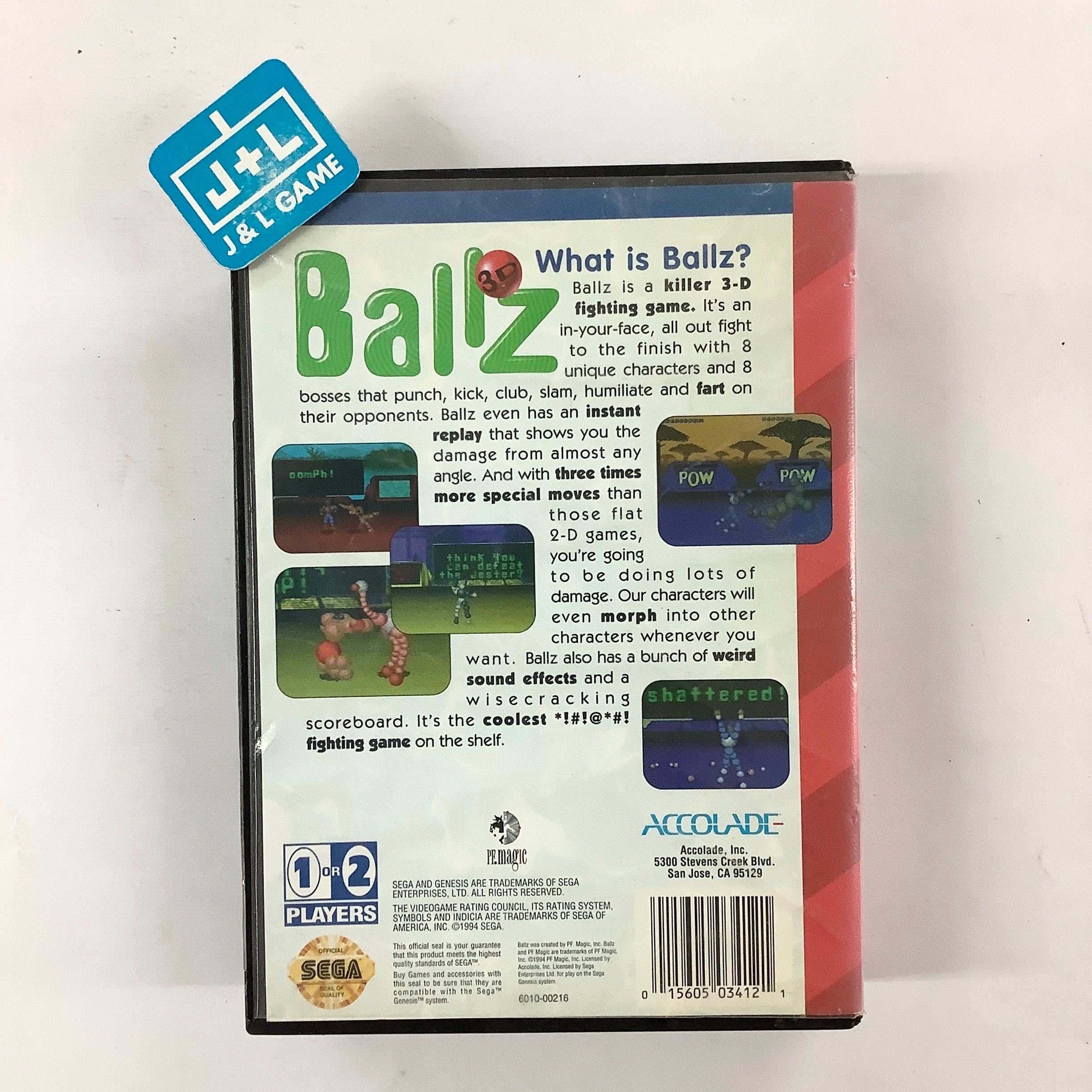 Ballz 3D - (SG) SEGA Genesis [Pre-Owned] | J&L Game