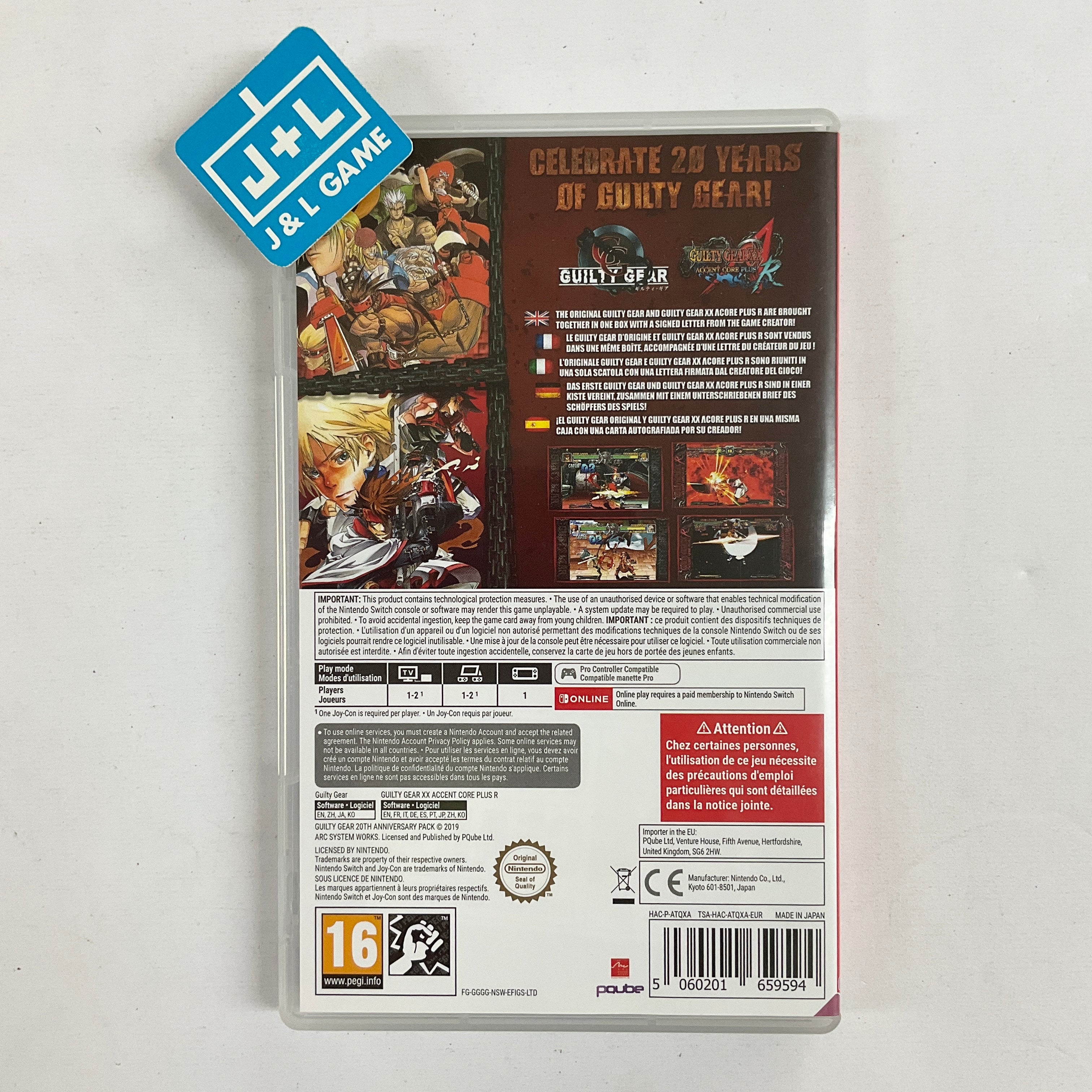 Guilty Gear 20th Anniversary Edition - (NSW) Nintendo Switch [Pre