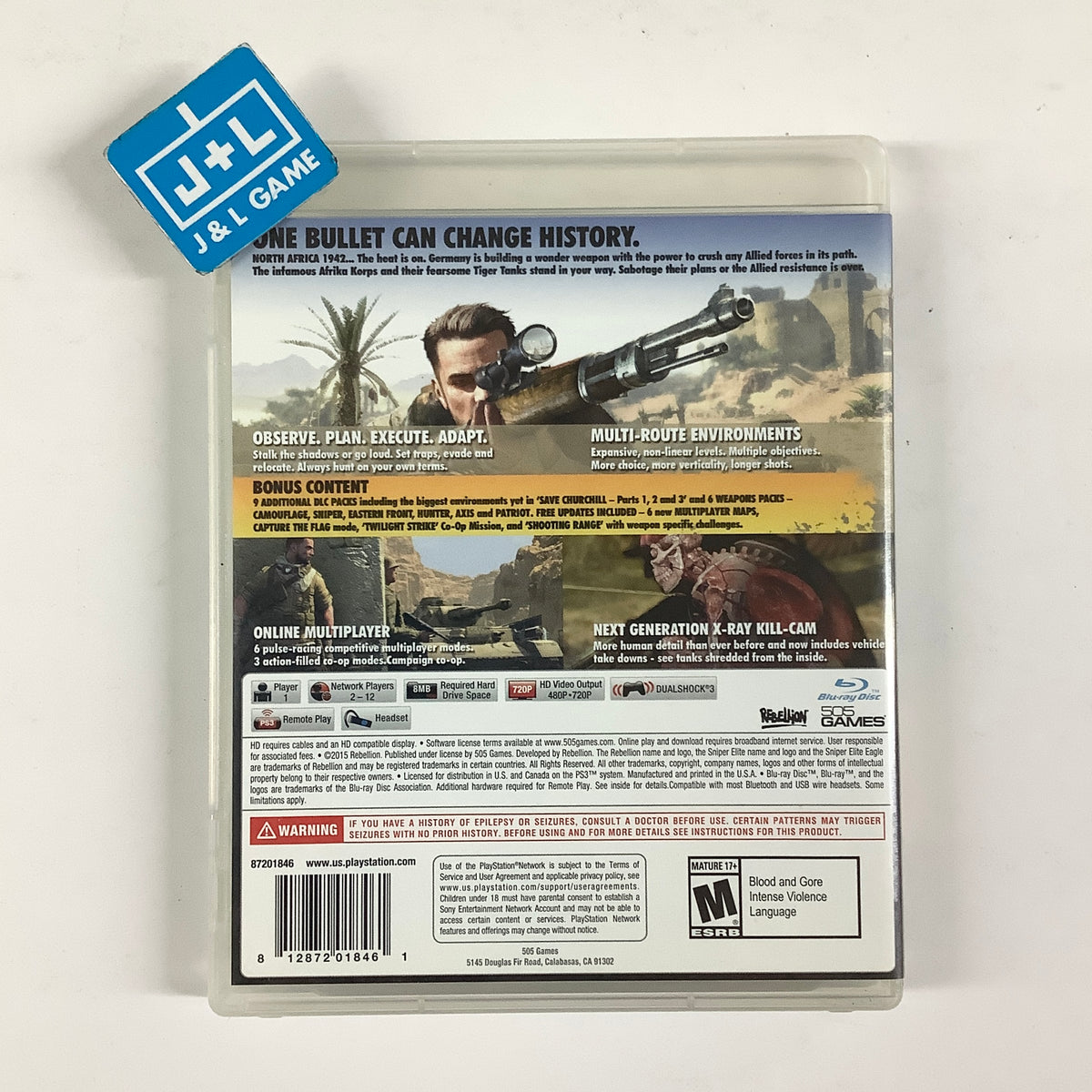 Sniper Elite III (Ultimate Edition) - (PS3) PlayStation 3 [Pre-Owned]