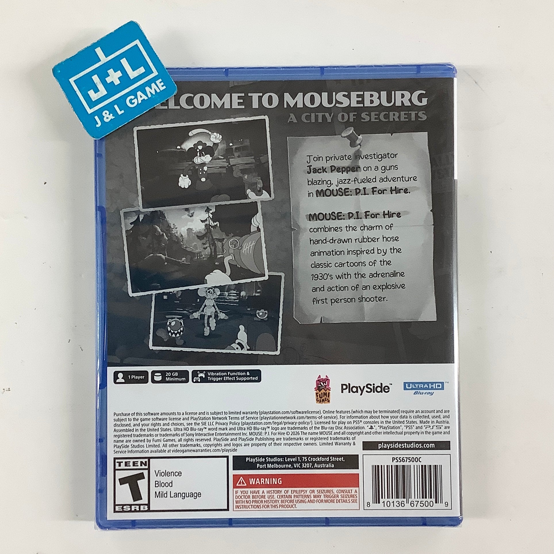 Mouse: P.I. For Hire - (PS5) PlayStation 5 Video Games U&I Entertainment