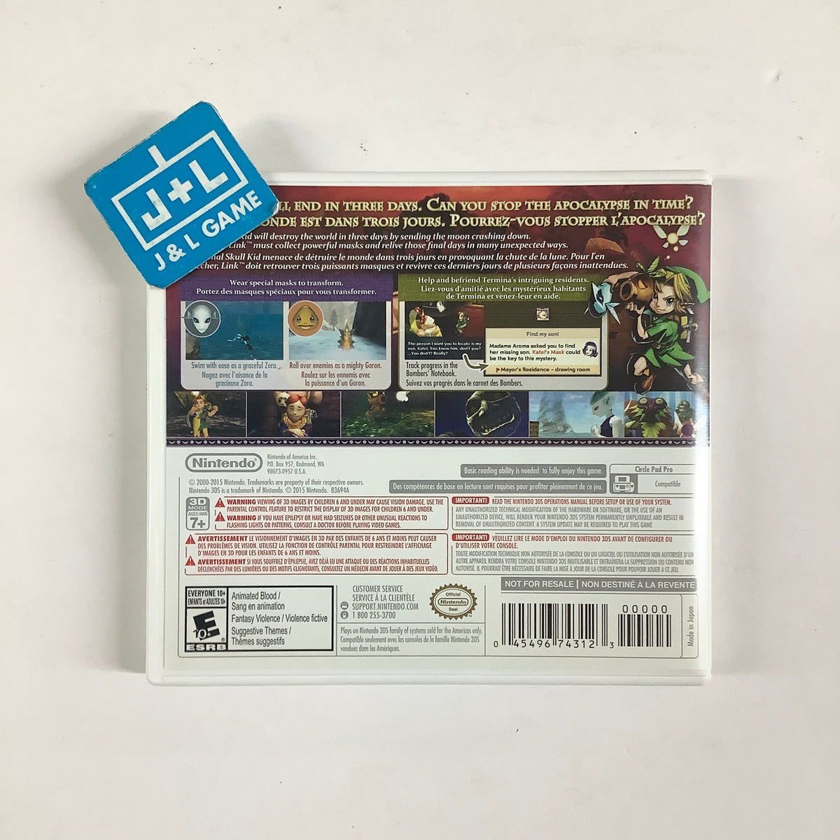 The Legend of Zelda: Majora's Mask 3D (Limited Edition Skull Kid) - Nintendo 3DS [Pre-Owned] Video Games Nintendo