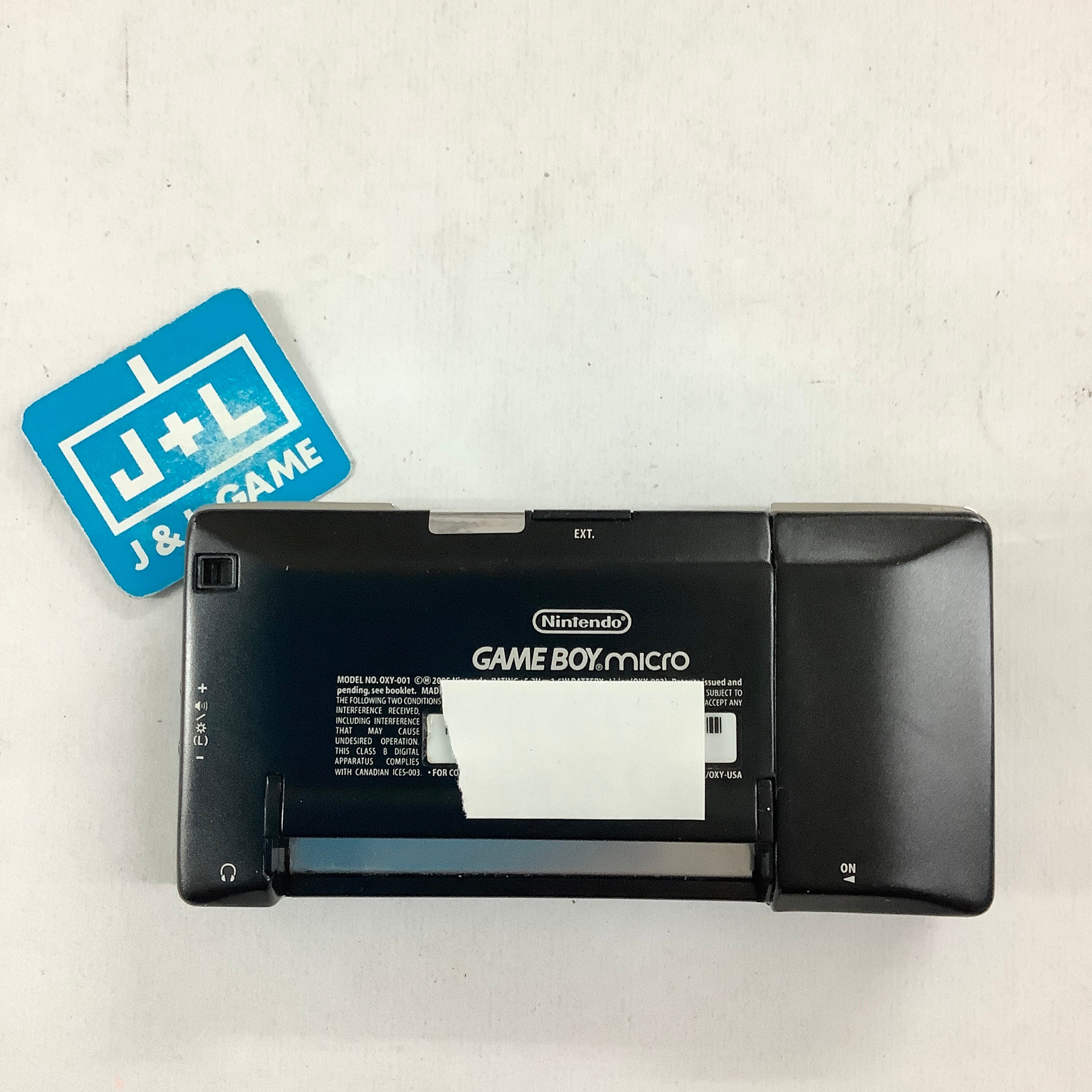 Game Boy Micro (Black with Silver Faceplate) - (GBA) Game Boy Advance [Pre-Owned] Consoles Nintendo