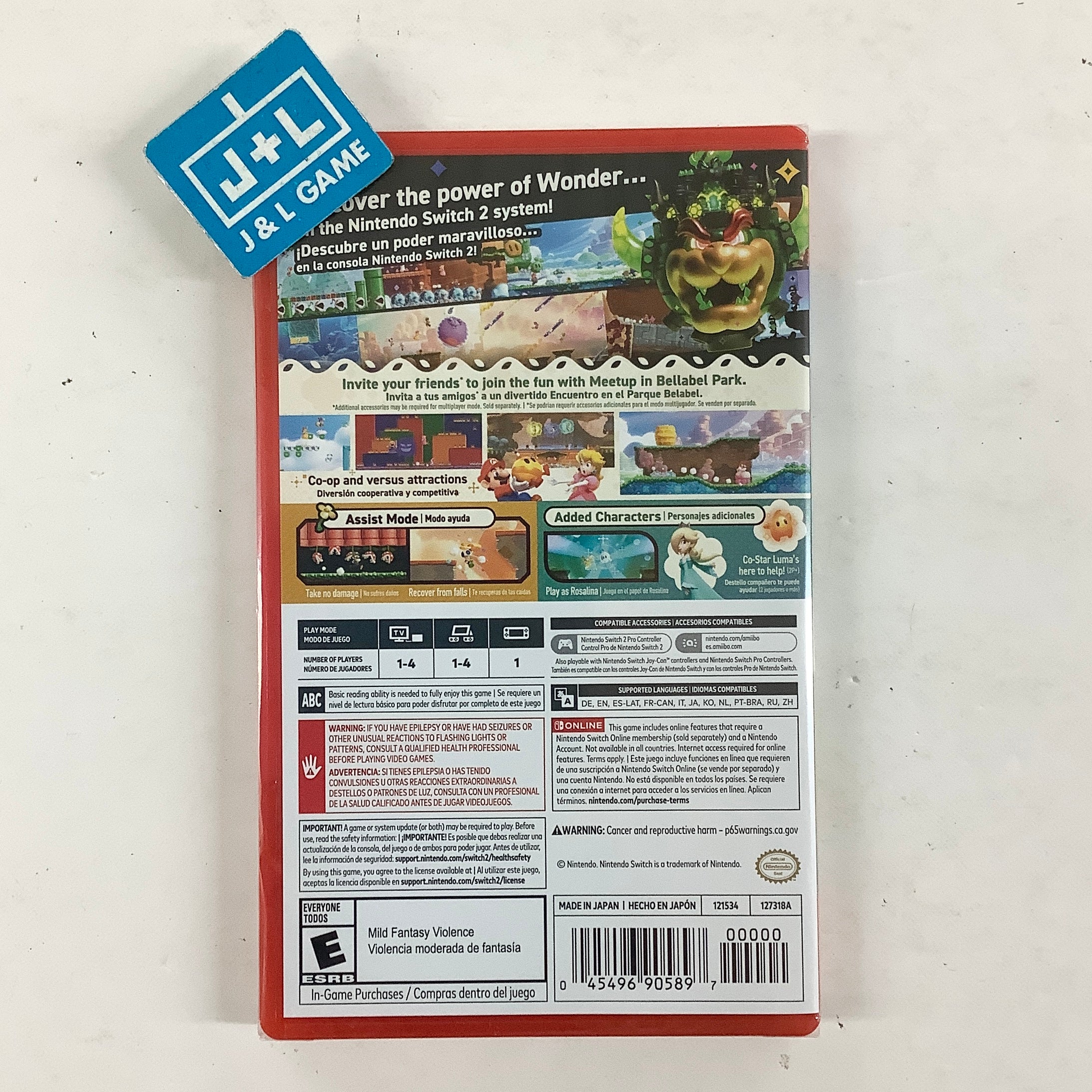 Super Mario Bros. Wonder + Meetup in Bellabel Park - (NS2) Nintendo Switch 2 Video Games Nintendo