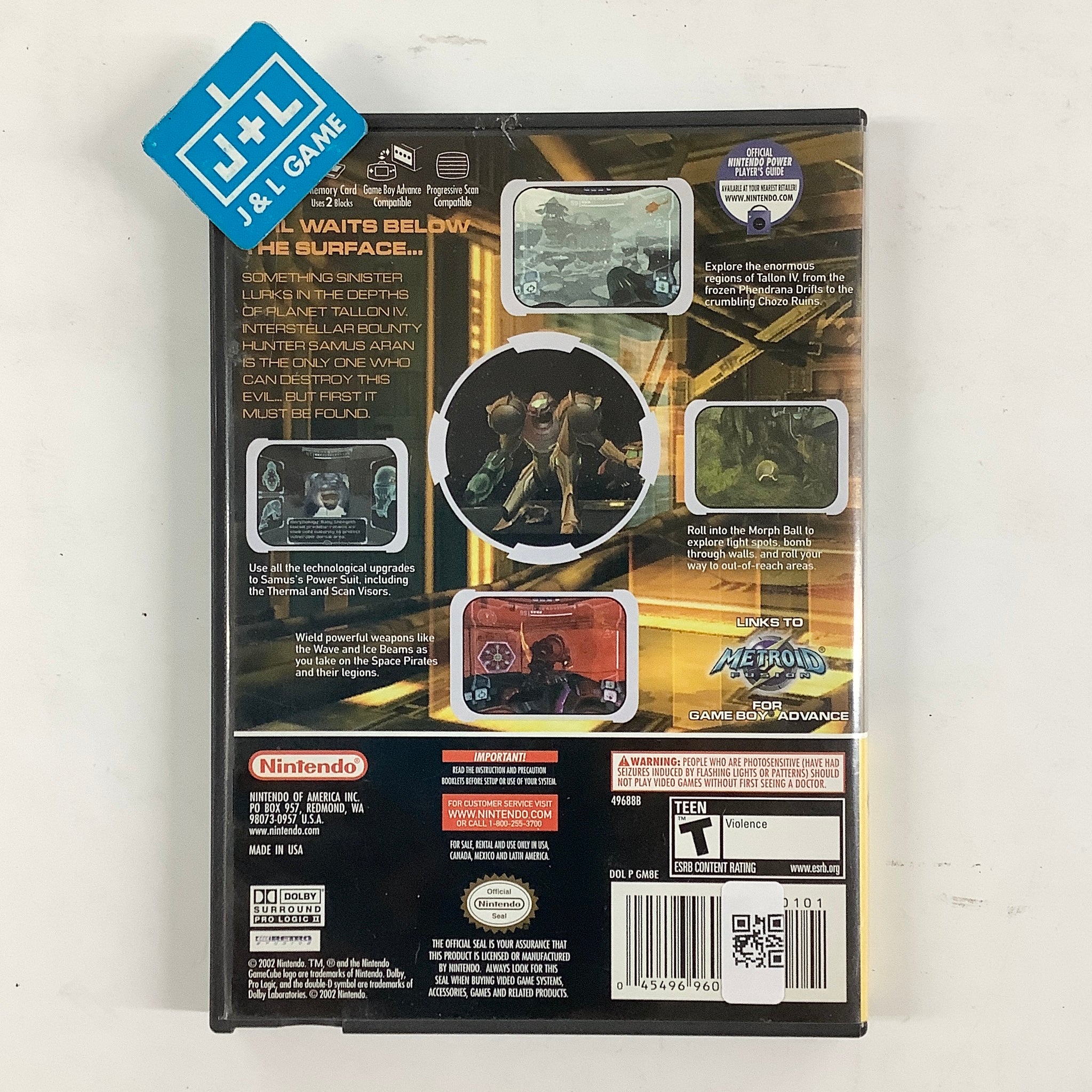 Metroid Prime (Player's Choice) - (GC) GameCube [Pre-Owned] Video Games Nintendo
