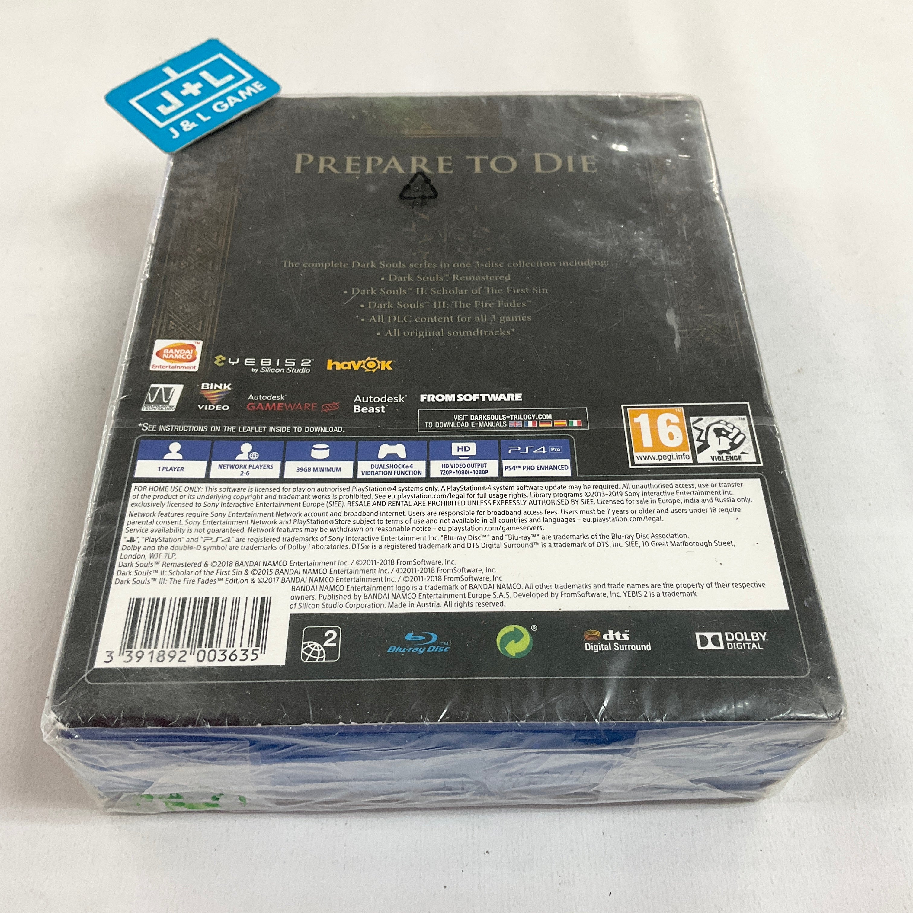 Dark Souls Trilogy - (PS4) PlayStation 4 (European Import) Video Games BANDAI NAMCO Entertainment