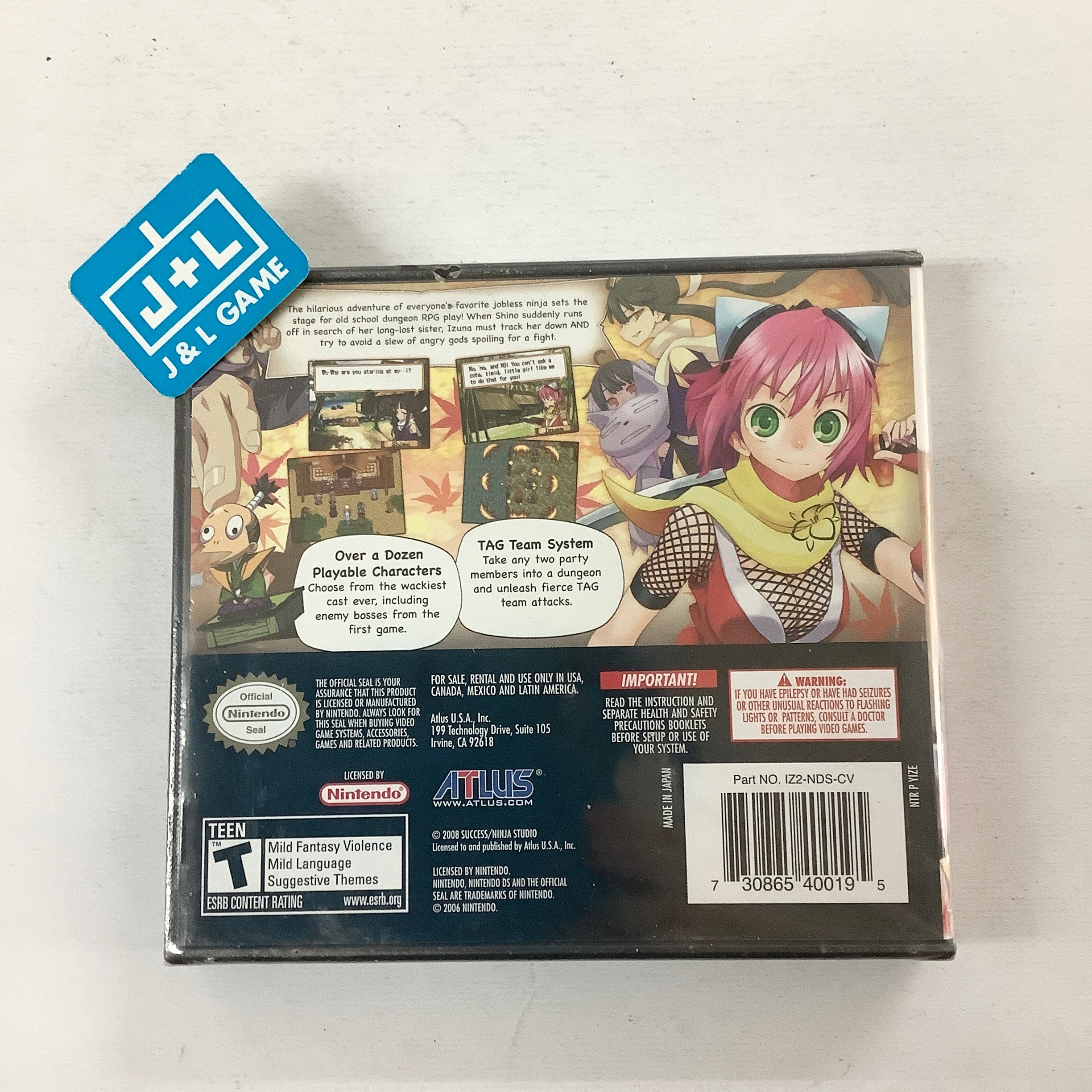 Izuna 2: The Unemployed Ninja Returns - (NDS) Nintendo DS | J&L Game