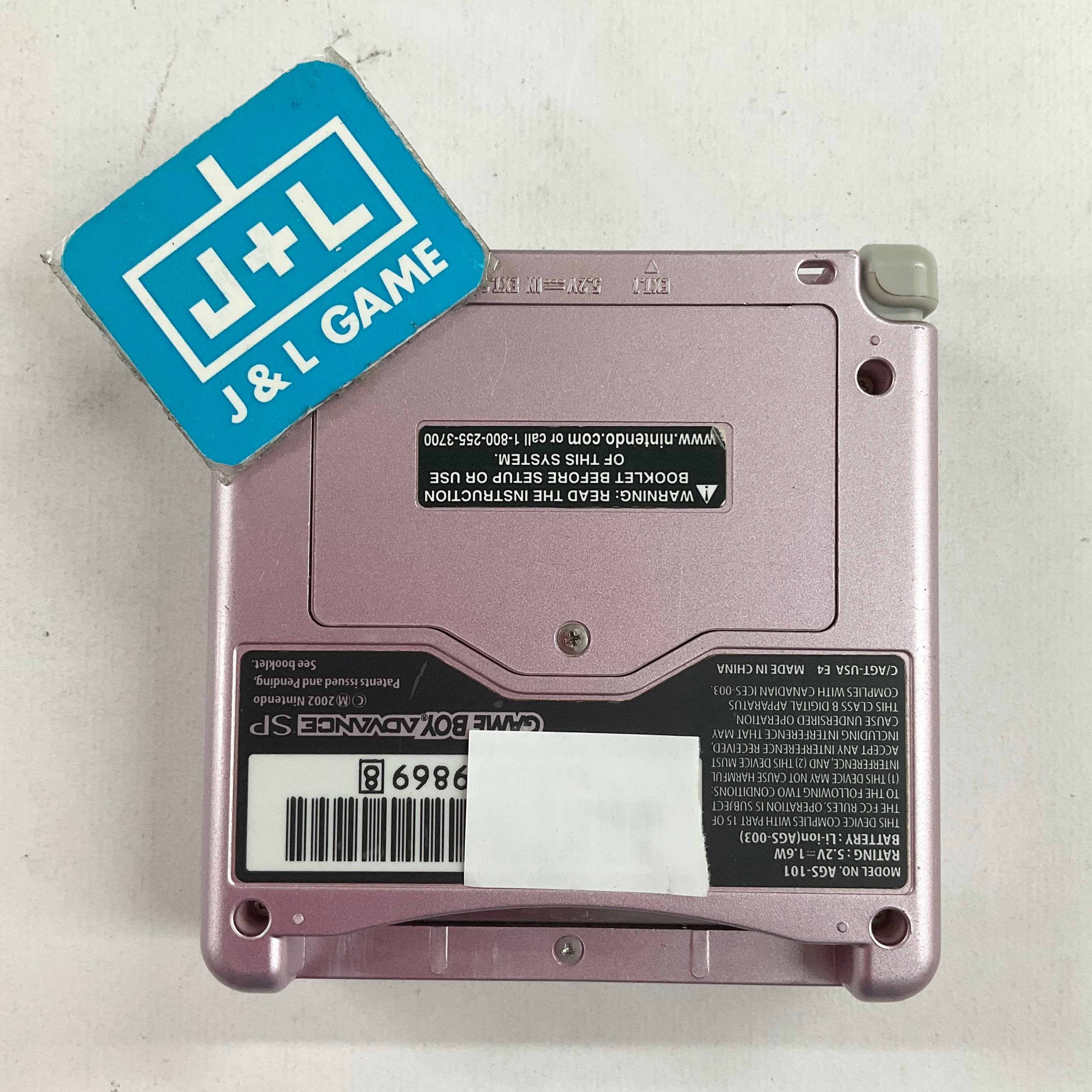 Nintendo Game Boy Advance SP Console AGS - 101 (Pearl Pink) - (GBA) Game Boy Advance SP [Pre-Owned] CONSOLE Nintendo