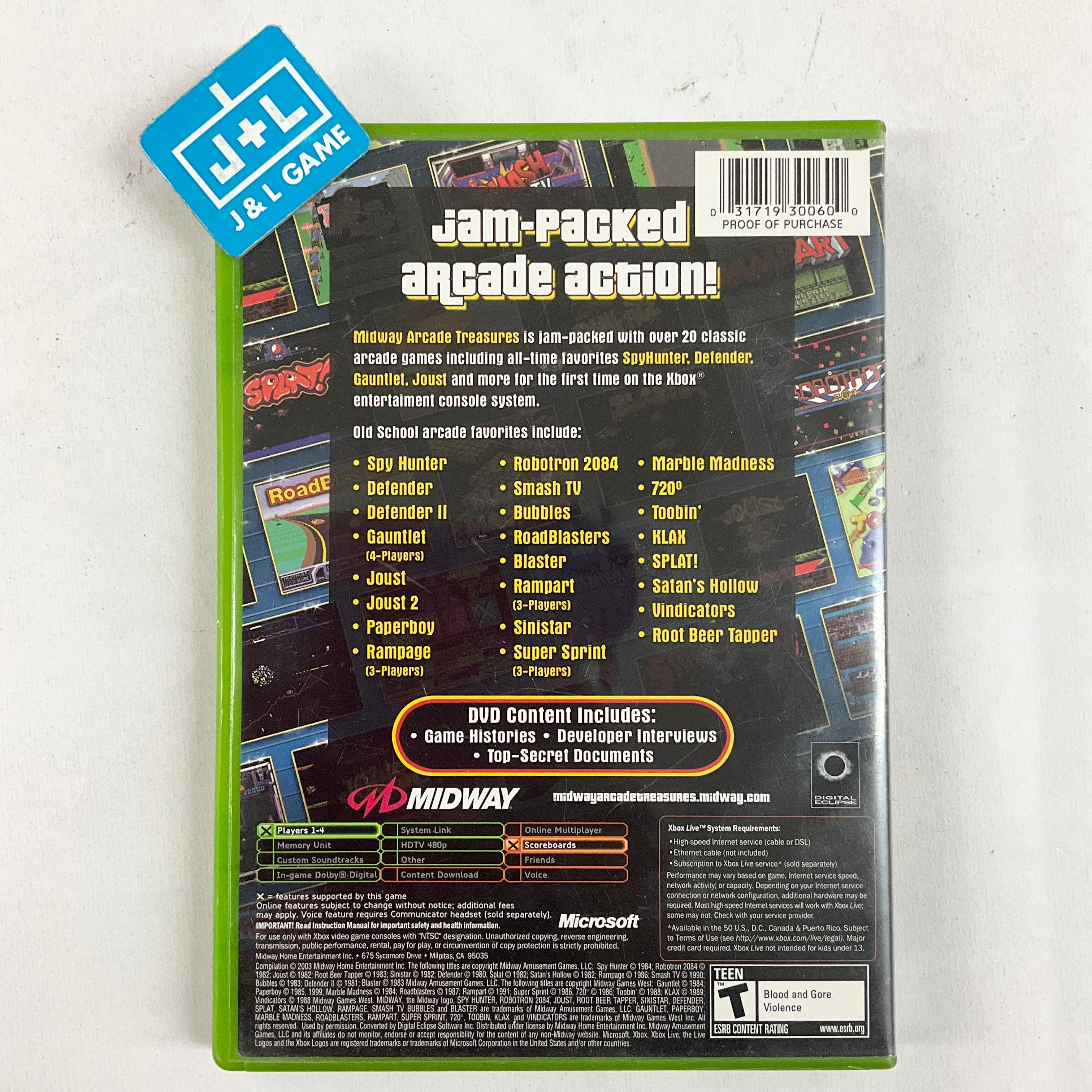 Midway Arcade Treasures - (XB) Xbox [Pre-Owned] Video Games Midway