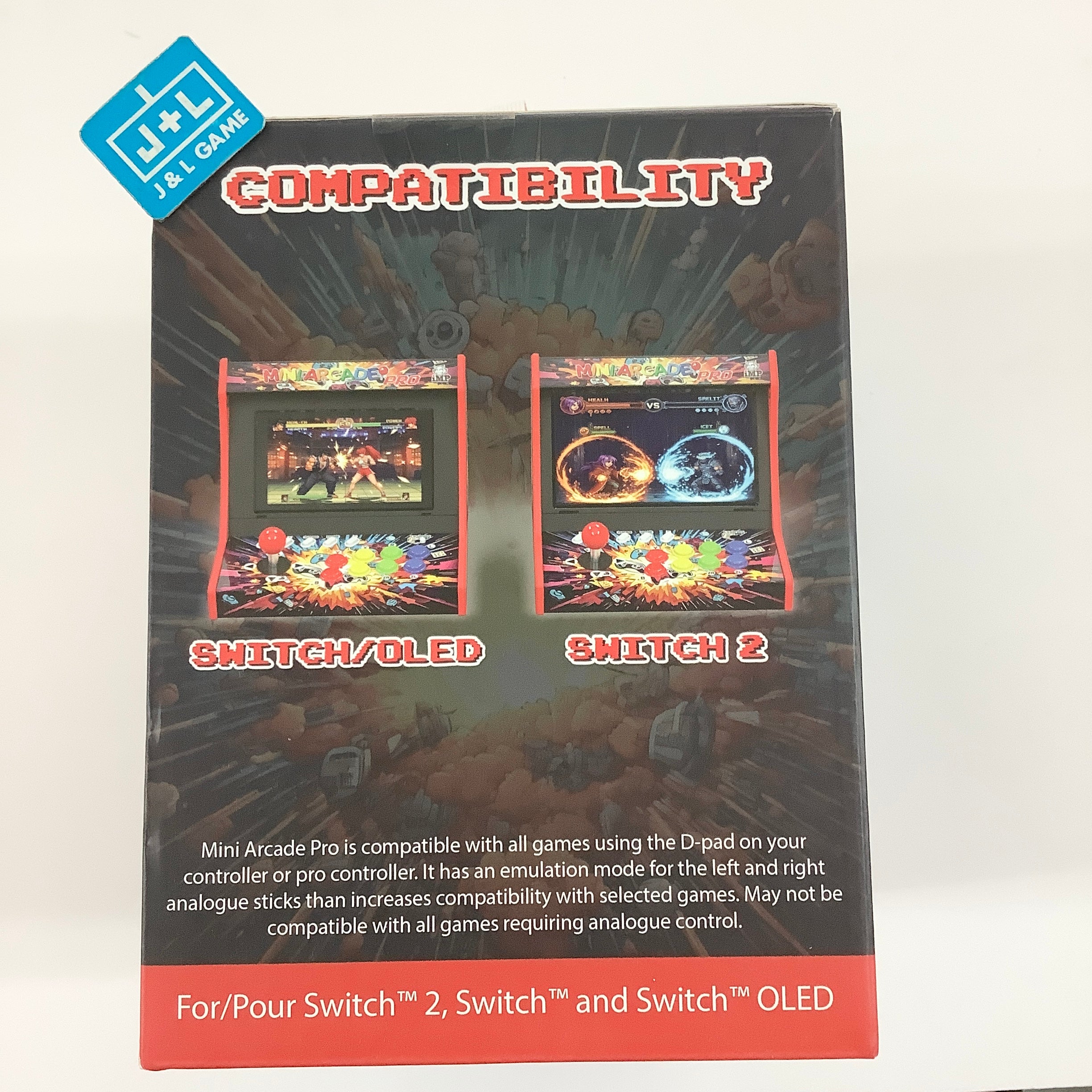 Mini Arcade Pro - Retro Game Cabinet Compatible with Nintendo Switch, Nintendo Switch 2, Nintendo Switch OLED
