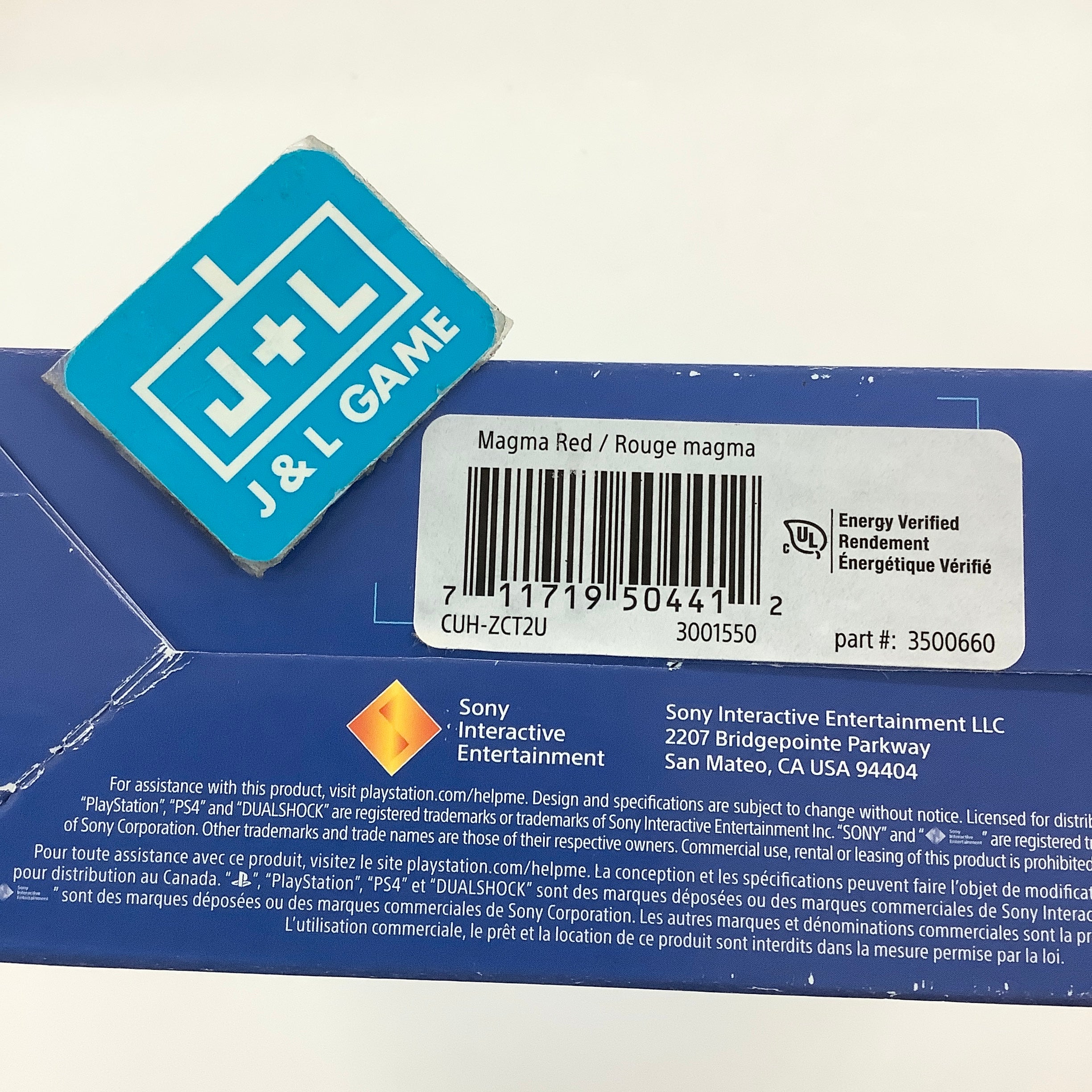 Sony DualShock 4 Wireless Controller (Magma Red) - (PS4) PlayStation 4 (Canada Version) Accessories Sony