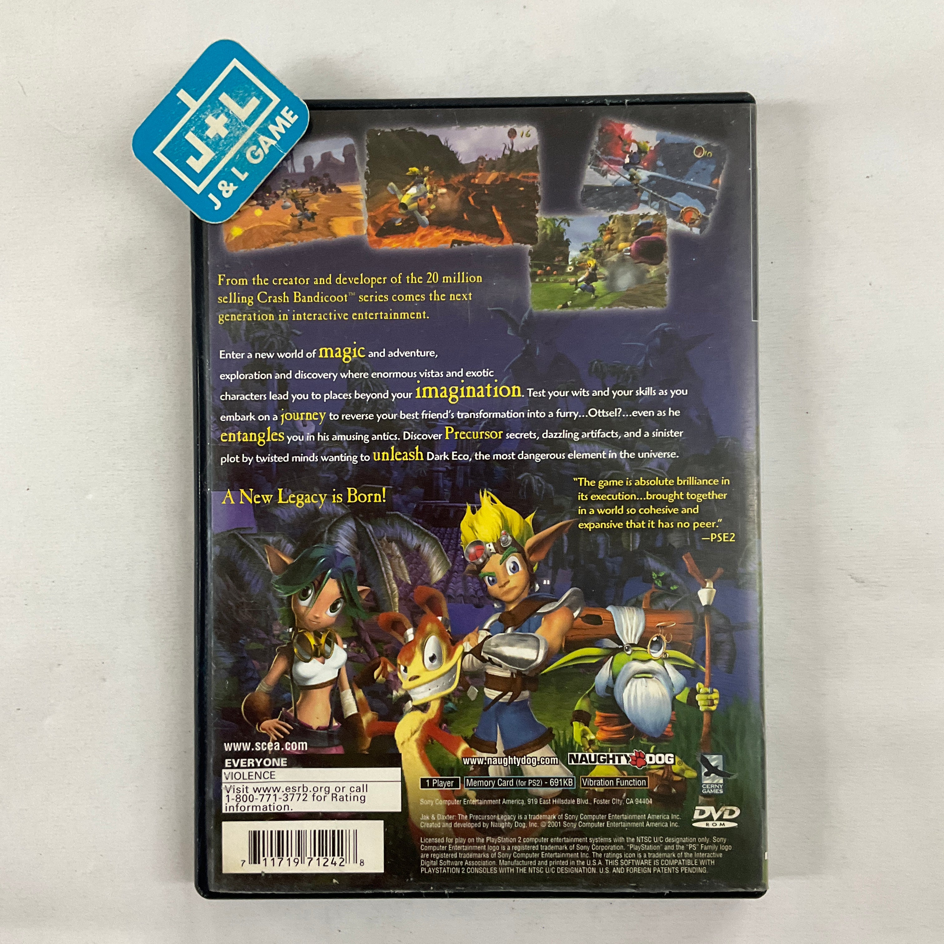 Jak and Daxter: The Precursor Legacy - (PS2) PlayStation 2 [Pre