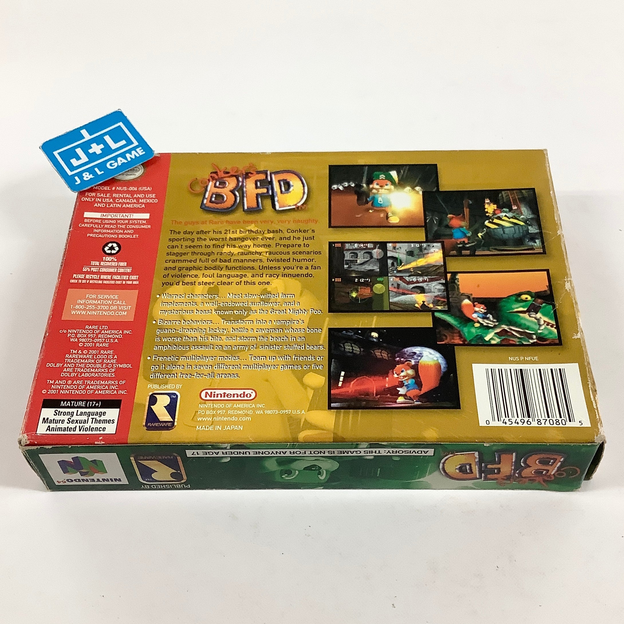 Conker's Bad Fur Day - (N64) Nintendo 64 [Pre-Owned]