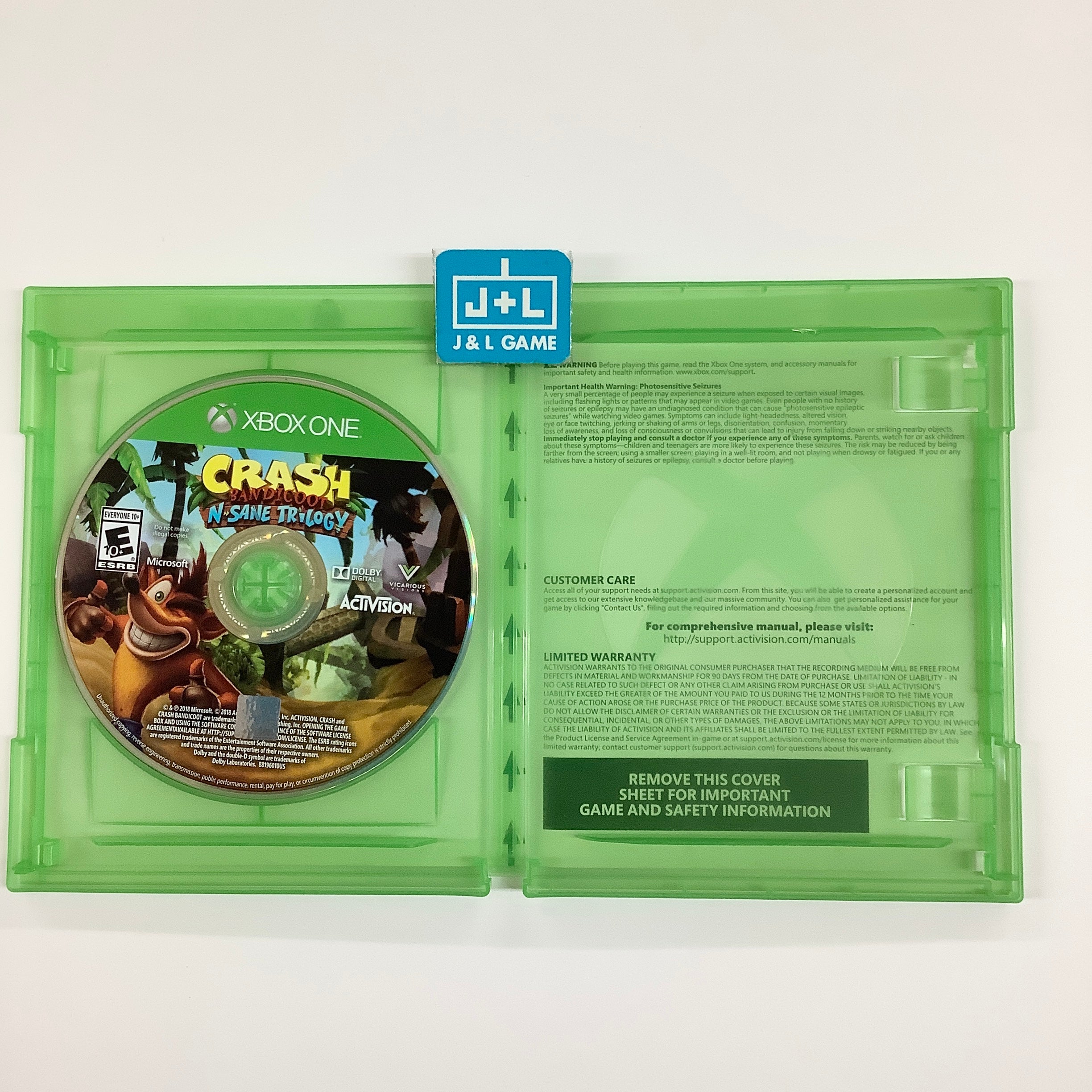 Crash Bandicoot N. Sane Trilogy - (XB1) Xbox One [Pre-Owned]