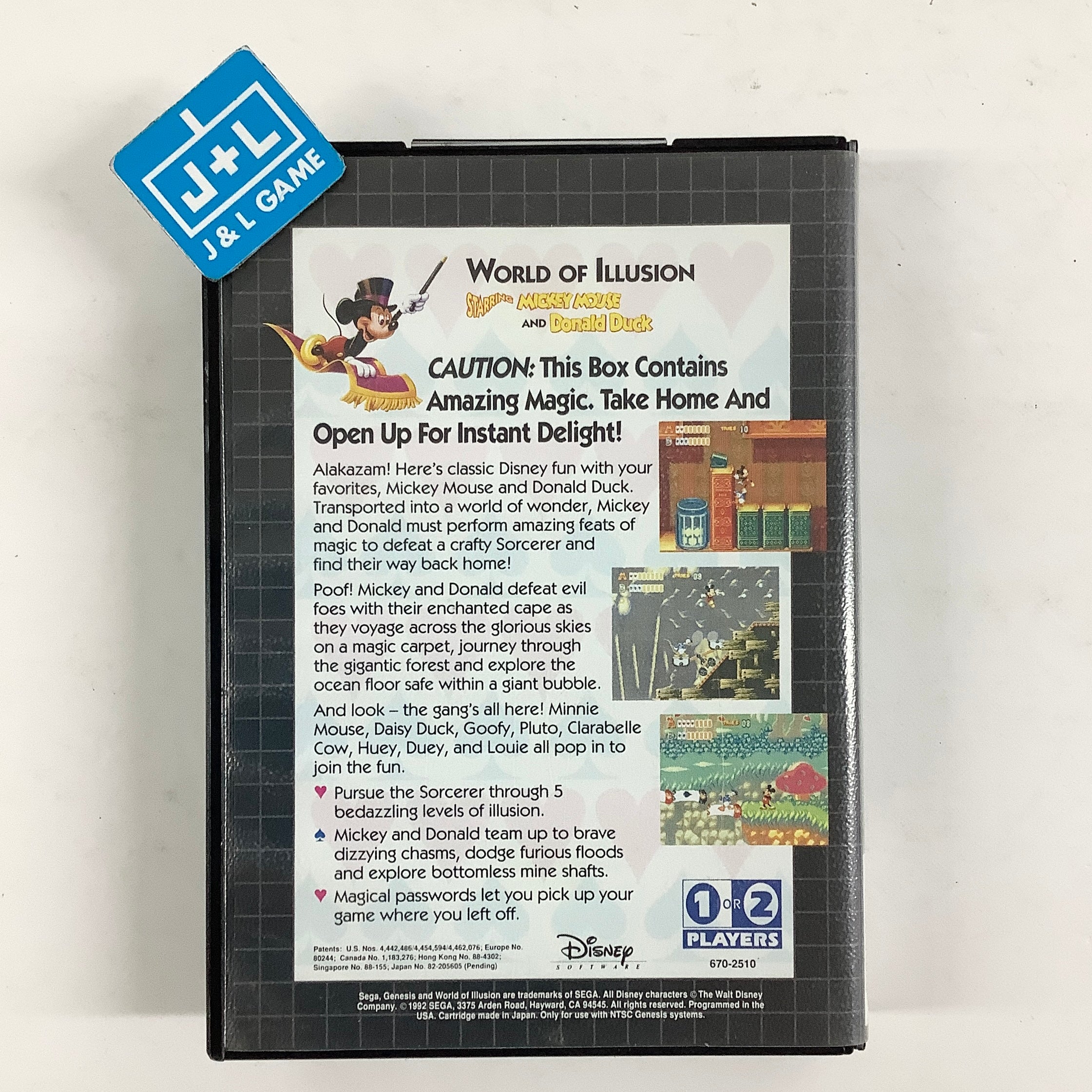 World of Illusion Starring Mickey Mouse and Donald Duck - (SG) SEGA Genesis [Pre-Owned] Video Games Sega