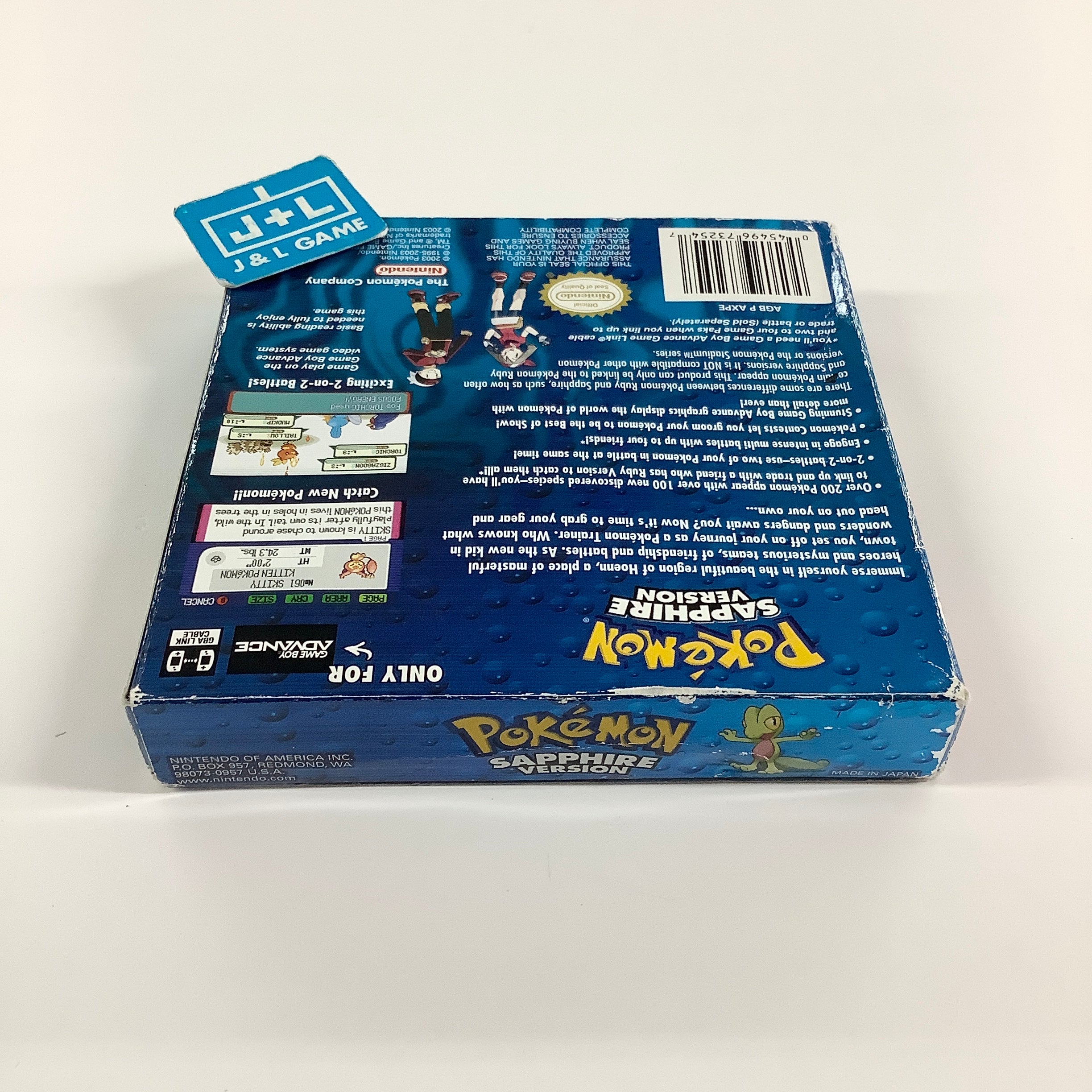 Pokemon Sapphire Version - (GBA) Game Boy Advance [Pre-Owned]