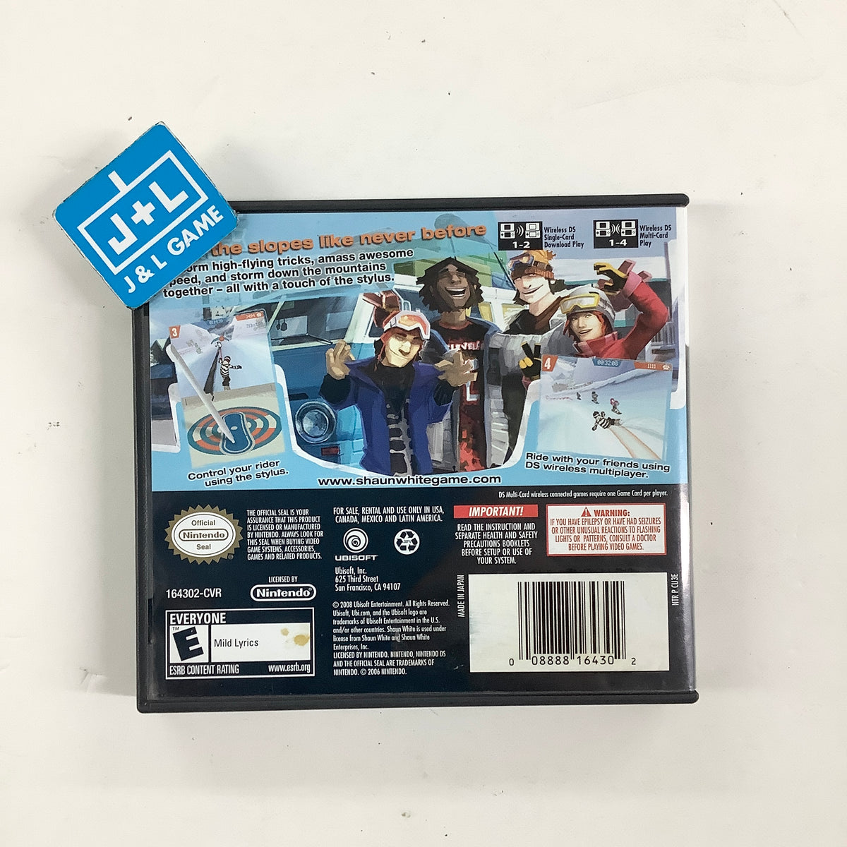 Shaun White Snowboarding - (NDS) Nintendo DS [Pre-Owned] Video Games Ubisoft