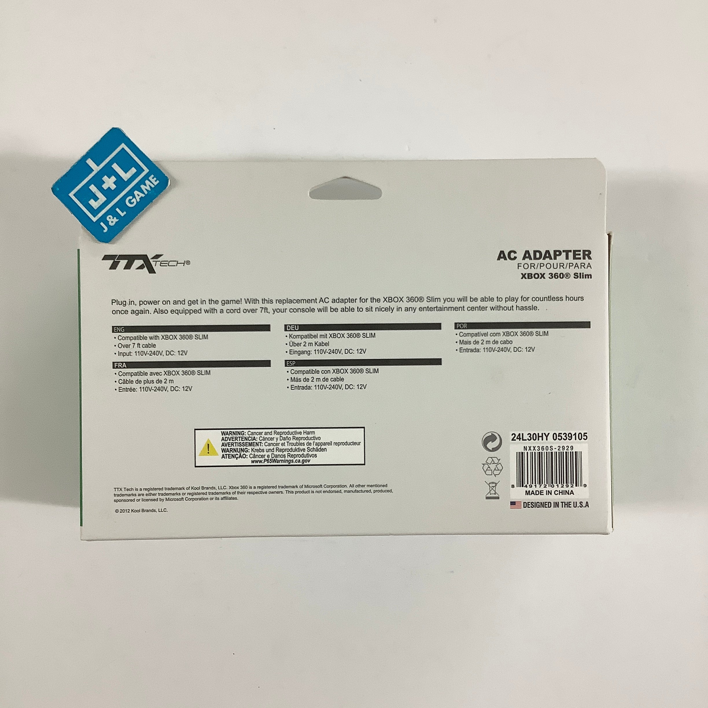 TTX Tech Ac Adapter for Xbox 360 Slim - Xbox 360