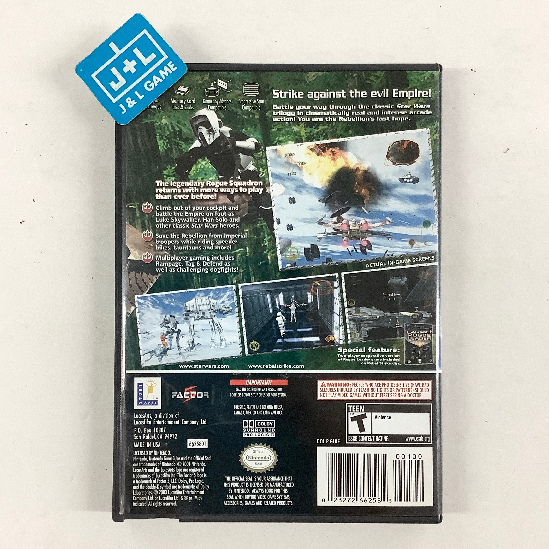 Star Wars Rogue Squadron III: Rebel Strike - (GC) GameCube [Pre-Owned] Video Games LucasArts
