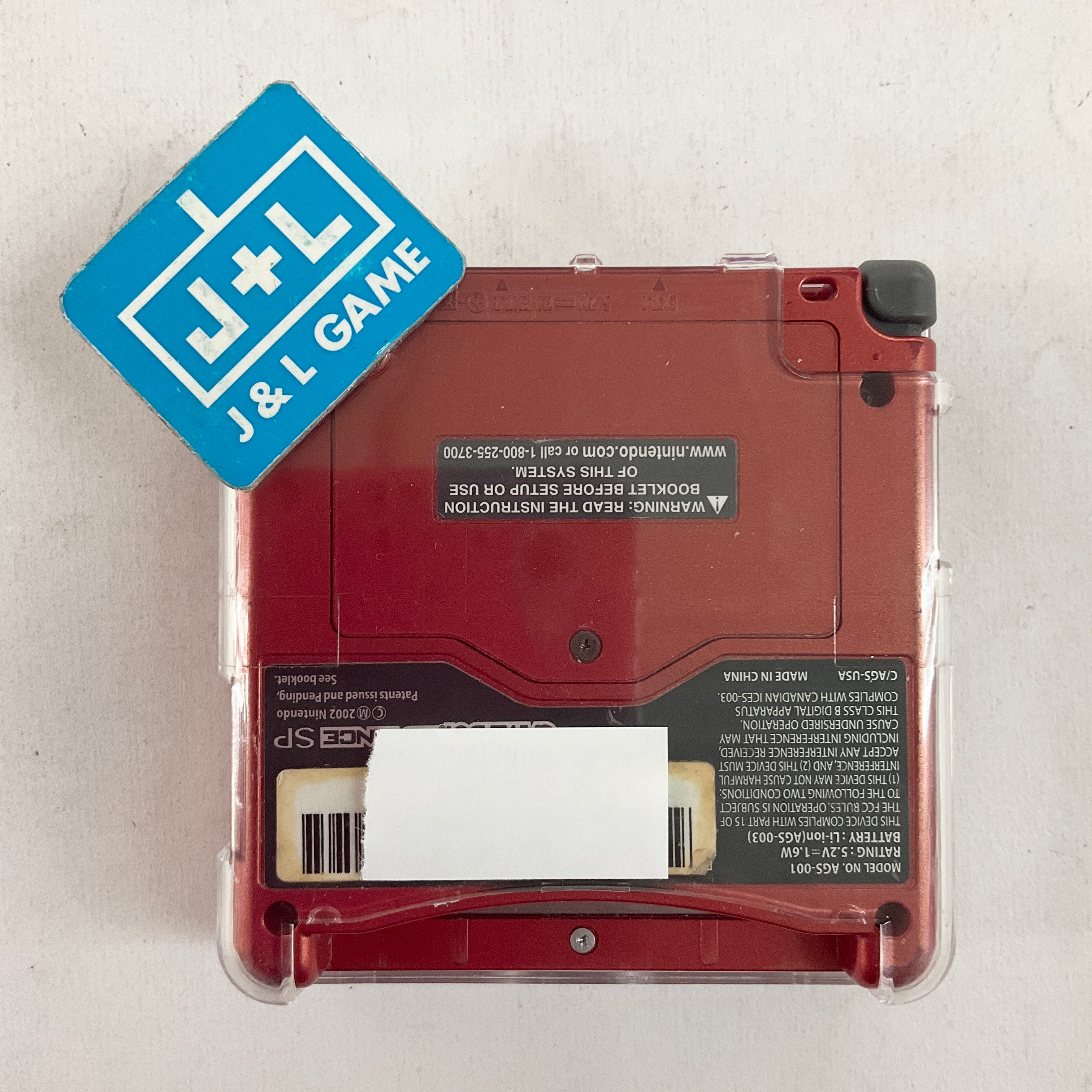 Game Boy Advance SP Plastic Protector (Clear) - (GBA) Game Boy Advance Accessories Nintendo