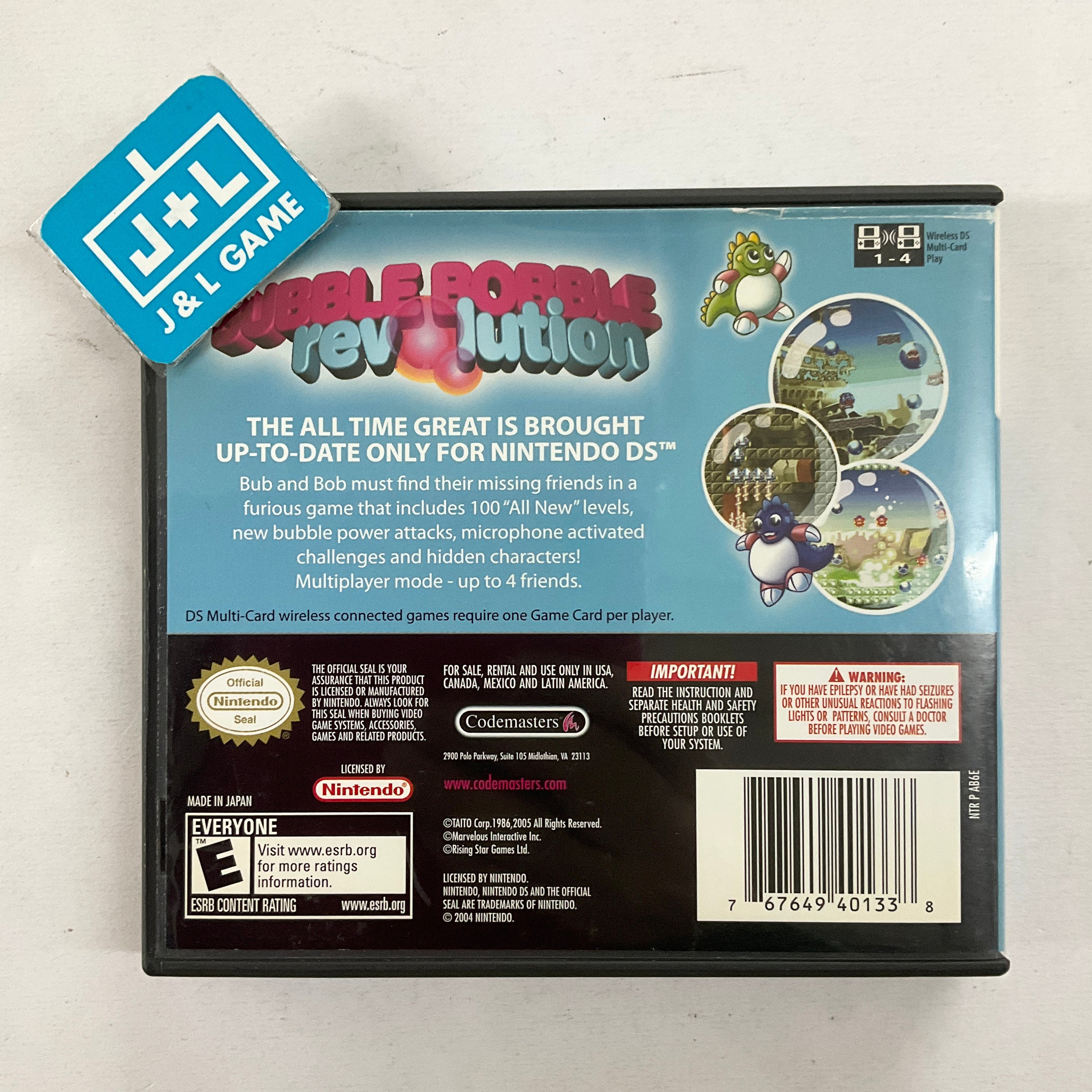 Bubble Bobble Revolution - (NDS) Nintendo DS [Pre-Owned