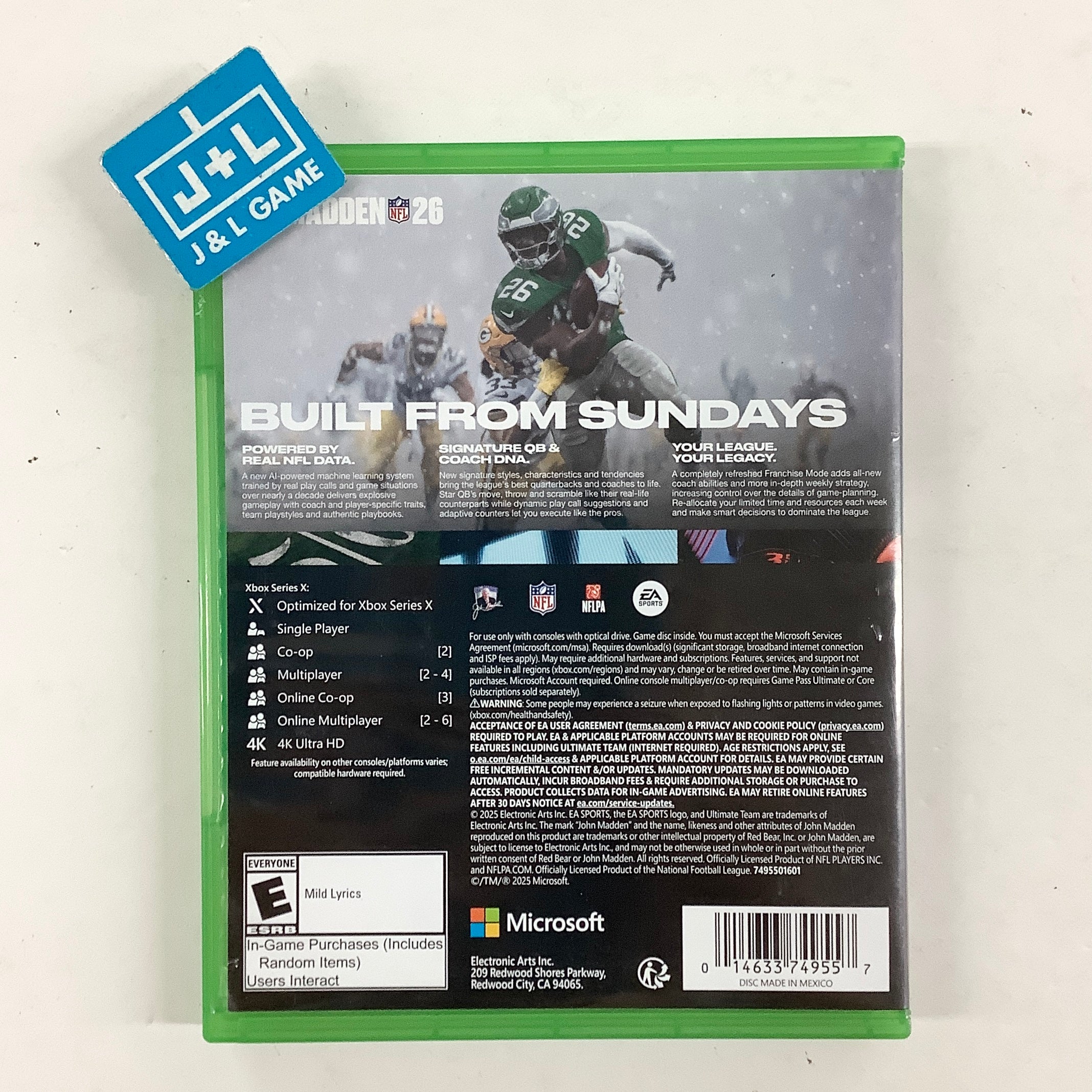 Madden NFL 26 - (XSX) Xbox Series X [Pre-Owned] Video Games Electronic Arts