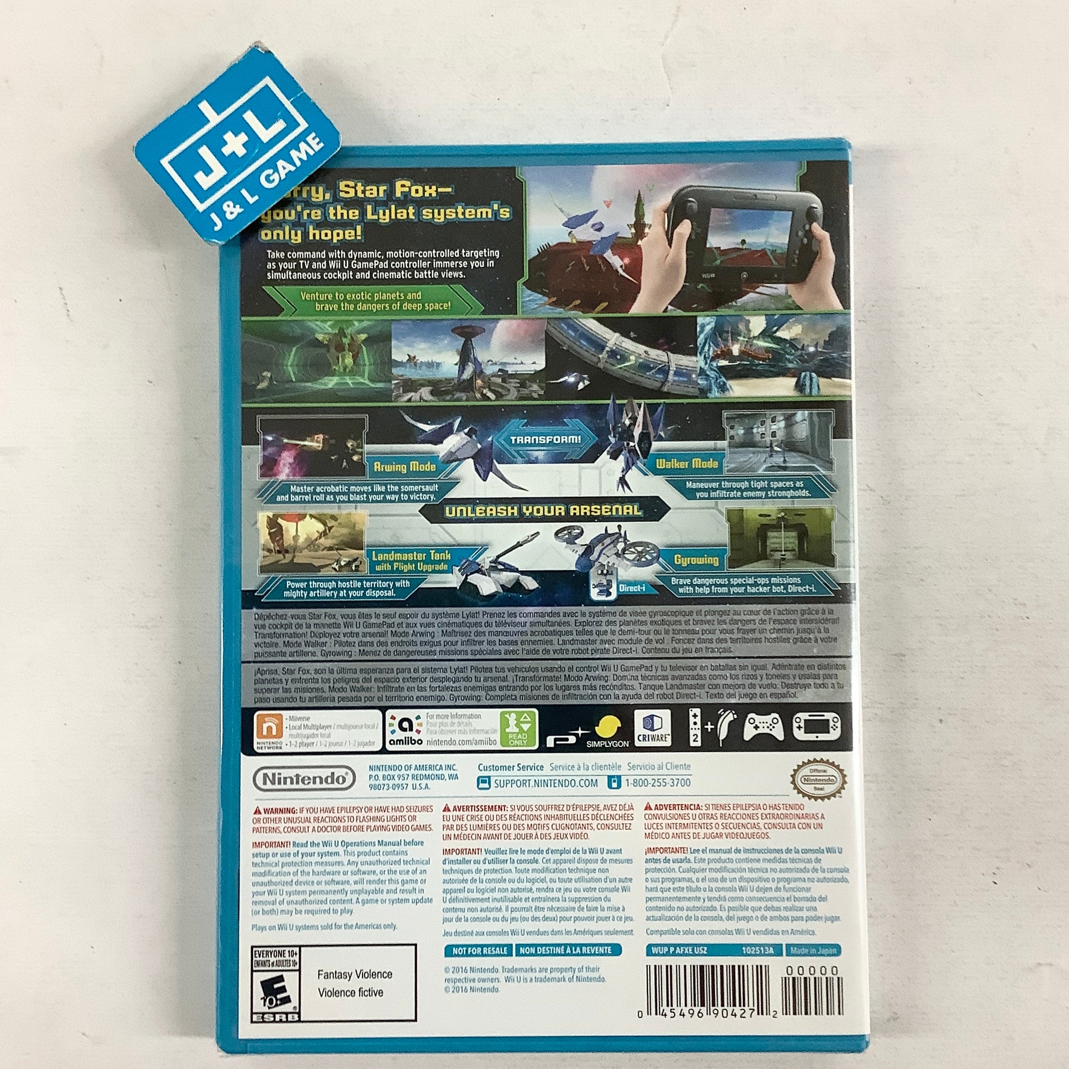 Star Fox Zero + Star Fox Guard - Nintendo Wii U Video Games Nintendo