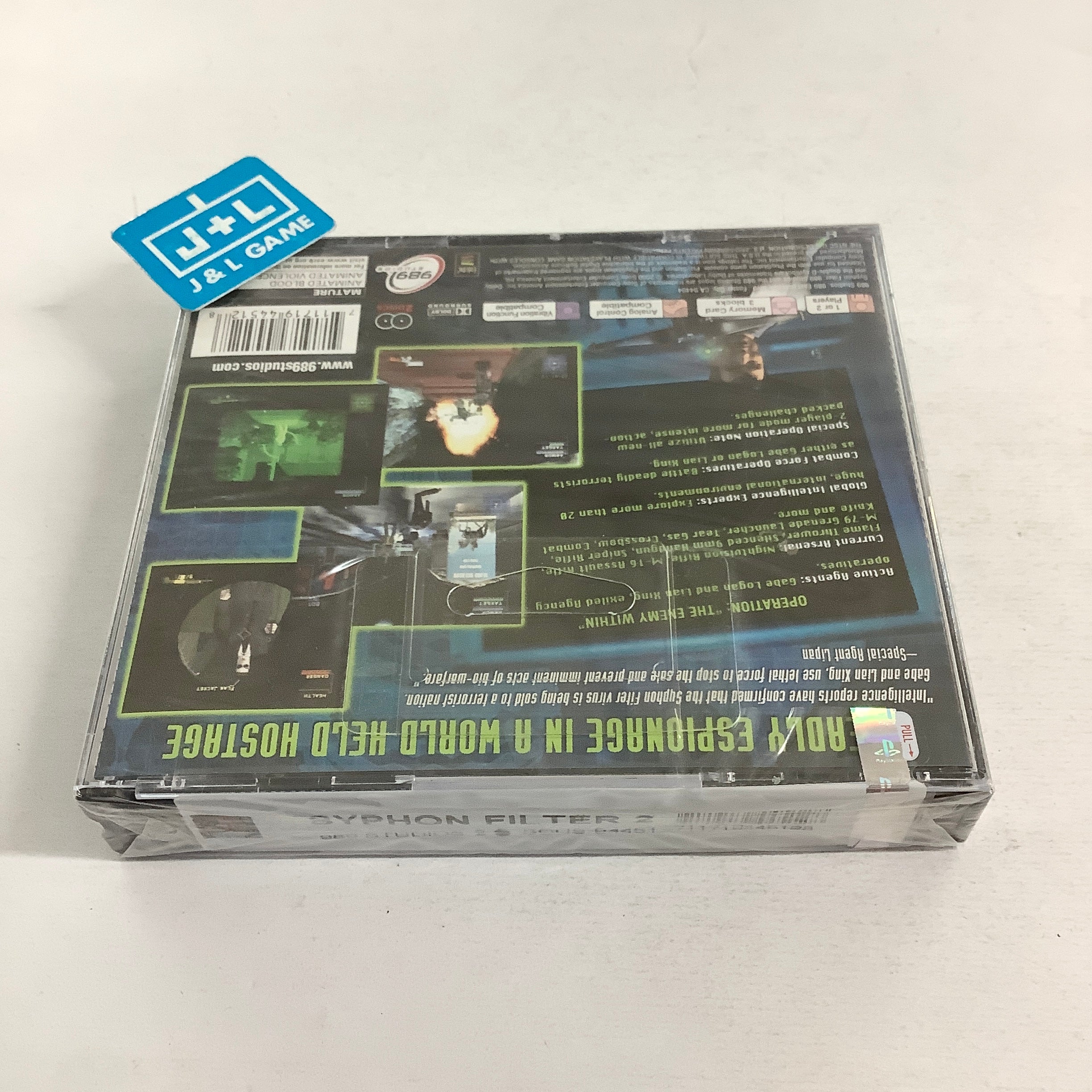 Syphon Filter 2 - (PS1) Playstation 1 Video Games Sony Computer Entertainment