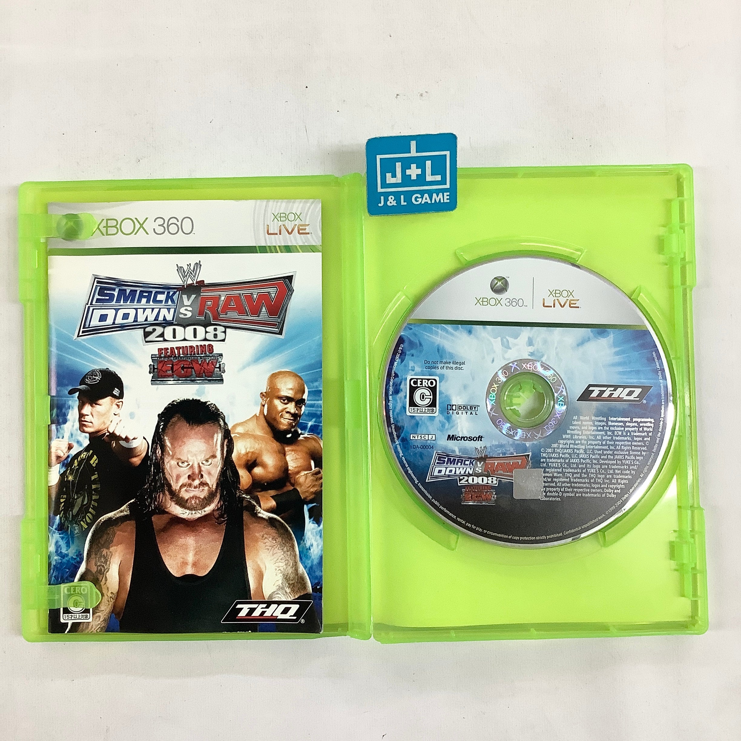 WWE SmackDown vs. Raw 2008 - Xbox 360 [Pre-Owned] (Japanese Import) Video Games THQ